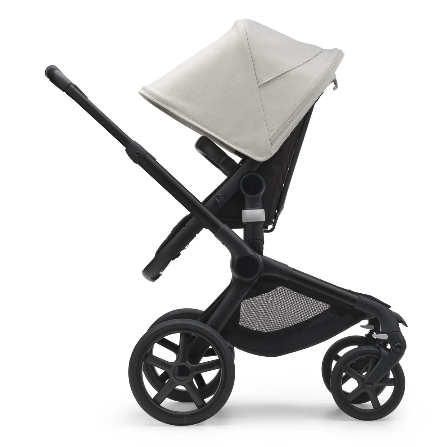 Bugaboo Fox 5, Turtle and Base Travel System - Black/Midnight Black/Misty White