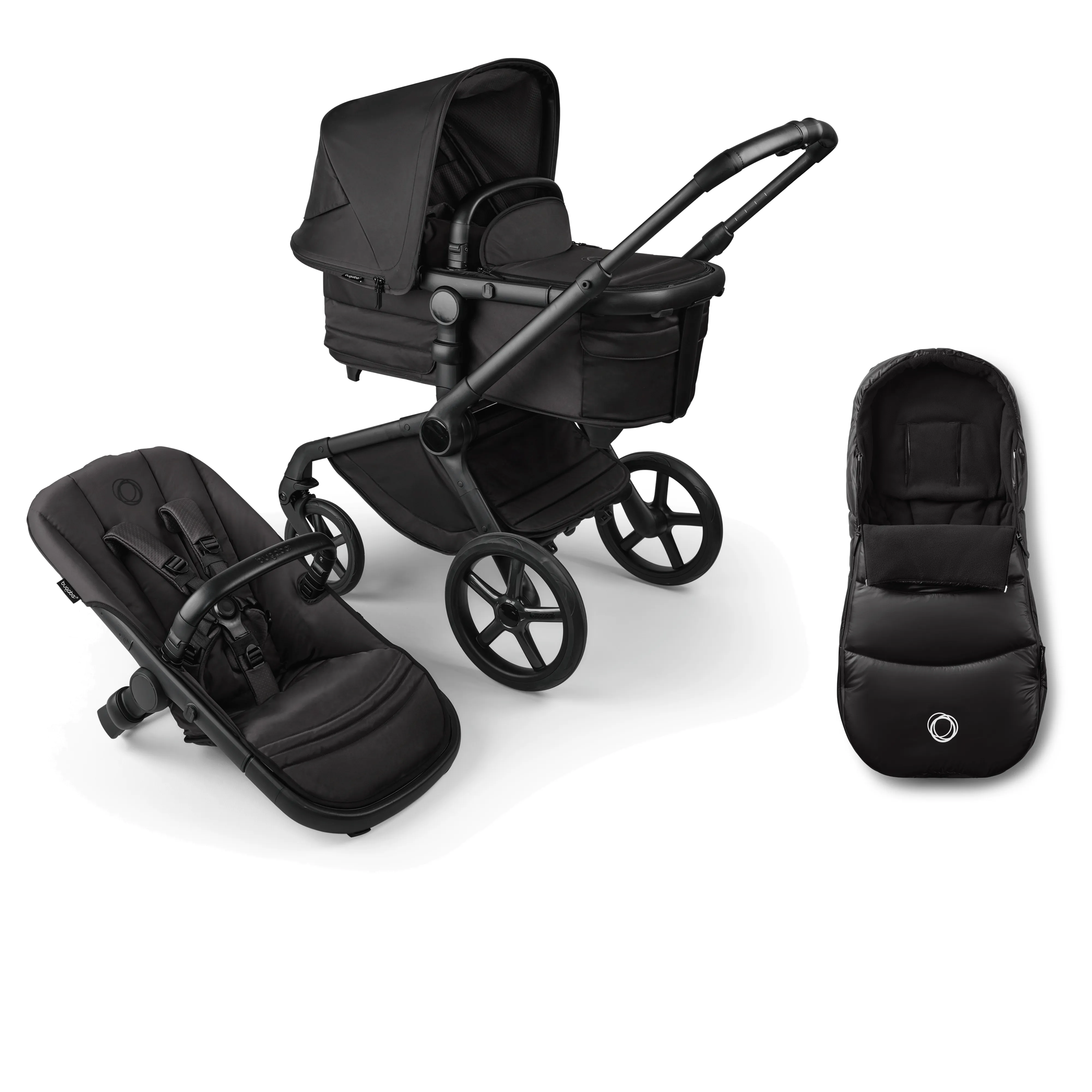 Bugaboo Fox 5 with Footmuff, Noir Limited Edition - Black Moonlight