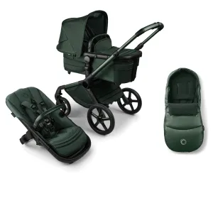 Bugaboo Fox 5 with Footmuff, Noir Limited Edition - Midnight Green