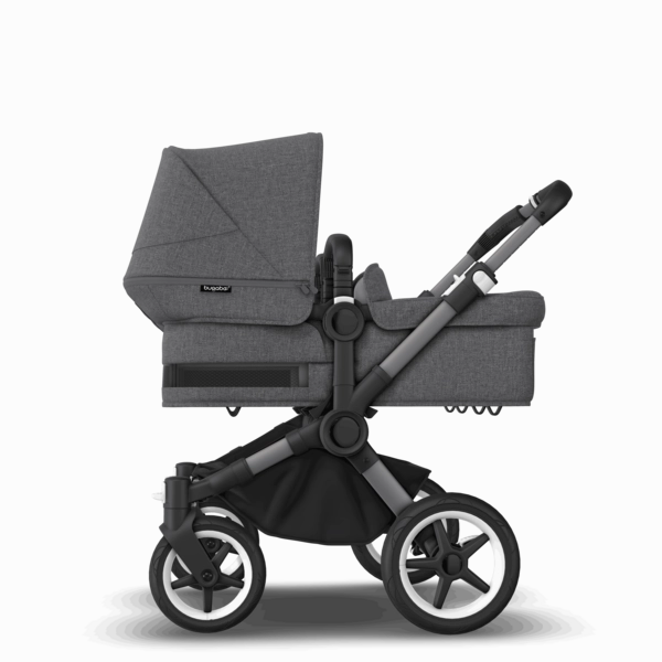 Bugaboo - Donkey 5 Twin Complete Me Travel System - Graphite/Grey Melange