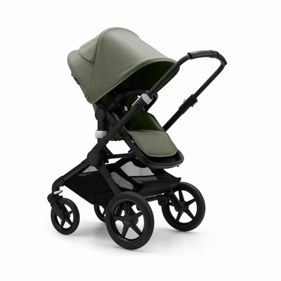 Bugaboo - Fox3 Complete Stroller in Black/Forest Green - Forest Green