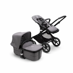 Bugaboo - Fox3 Complete Stroller in Black/Grey Melange-Grey Melange