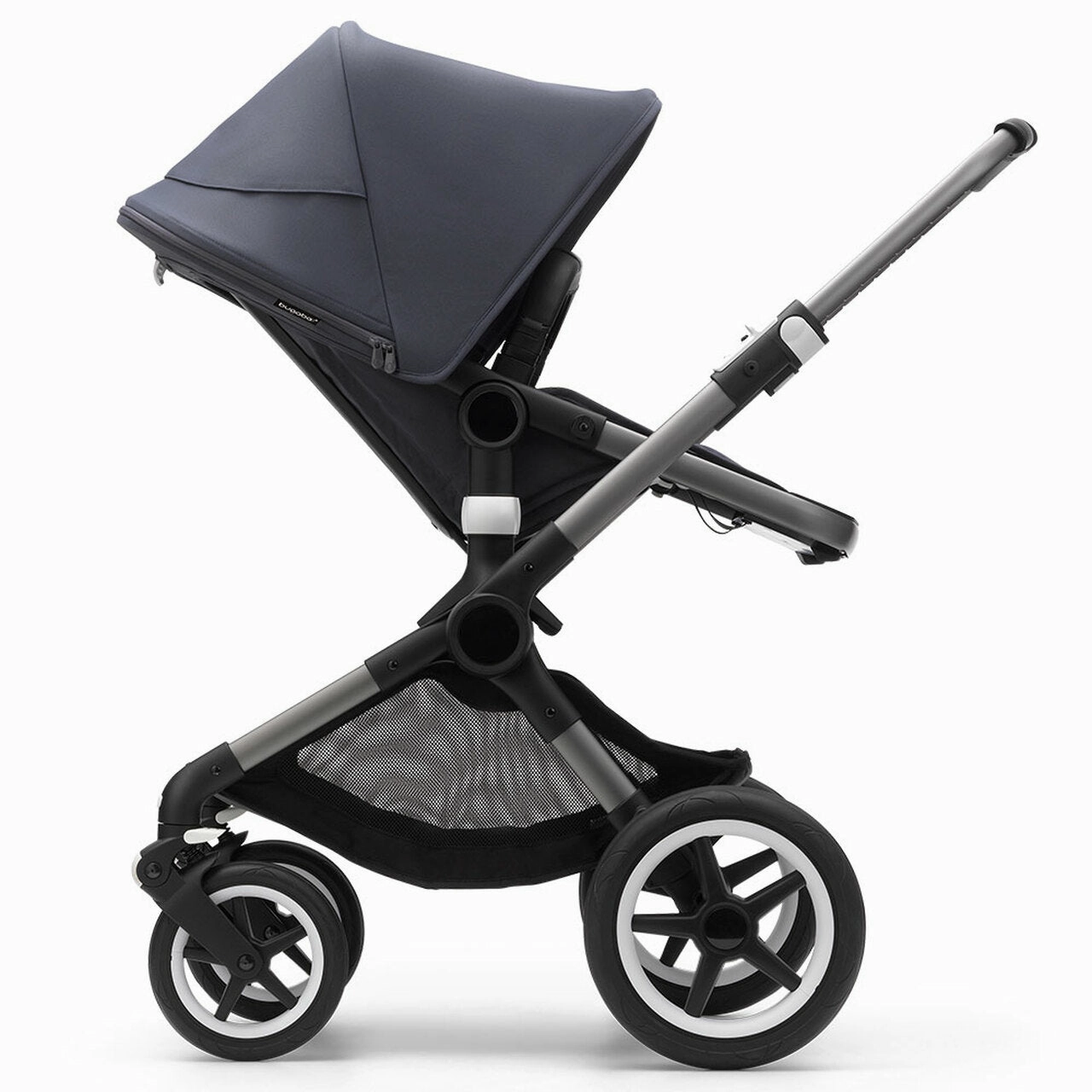 Bugaboo - Fox3 Complete Stroller in Graphite/Stormy Blue-Stormy Blue
