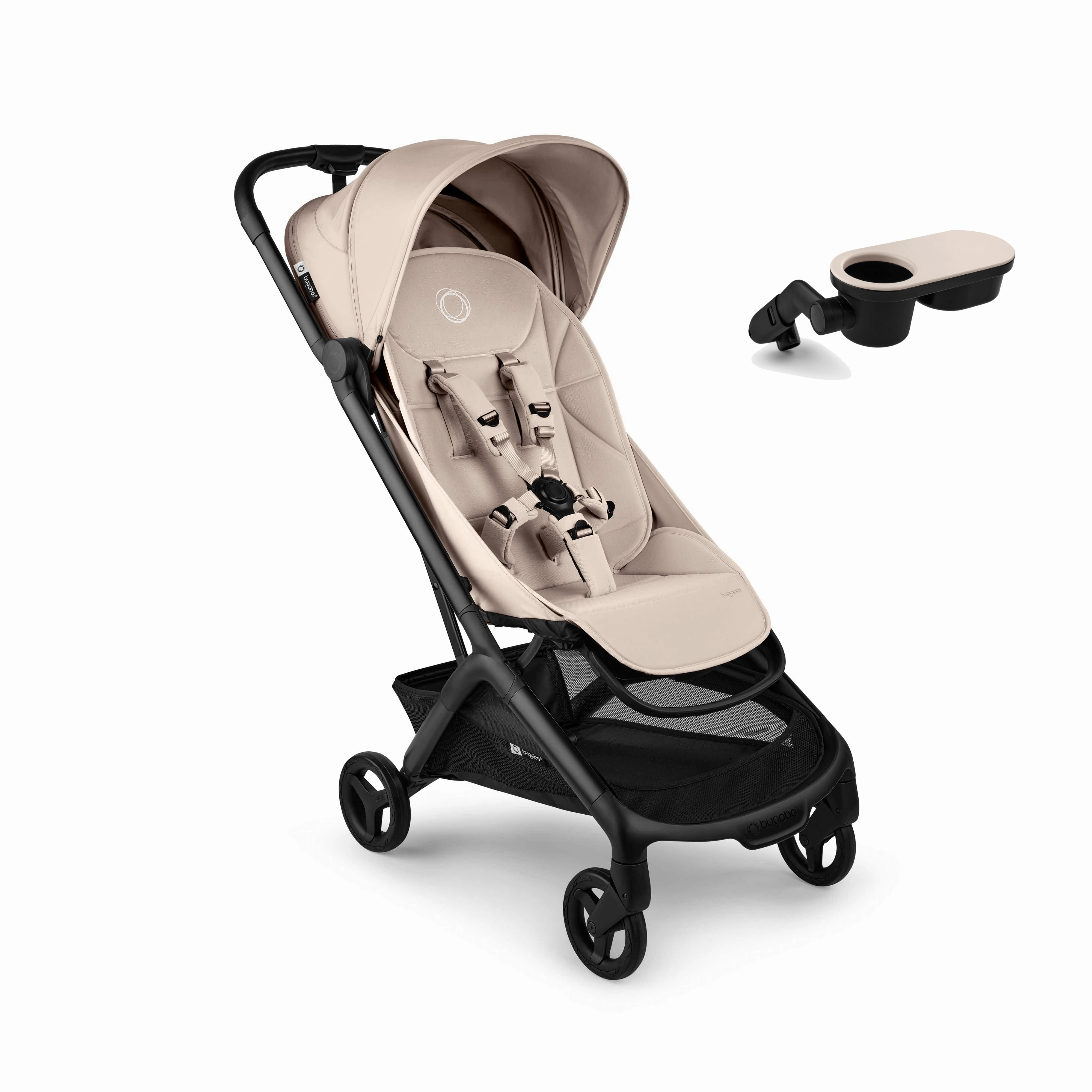 Bugaboo Butterfly 2 Stroller with Snack Tray - Desert Taupe