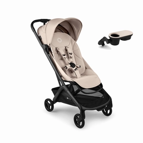 Bugaboo Butterfly 2 Stroller with Snack Tray - Desert Taupe