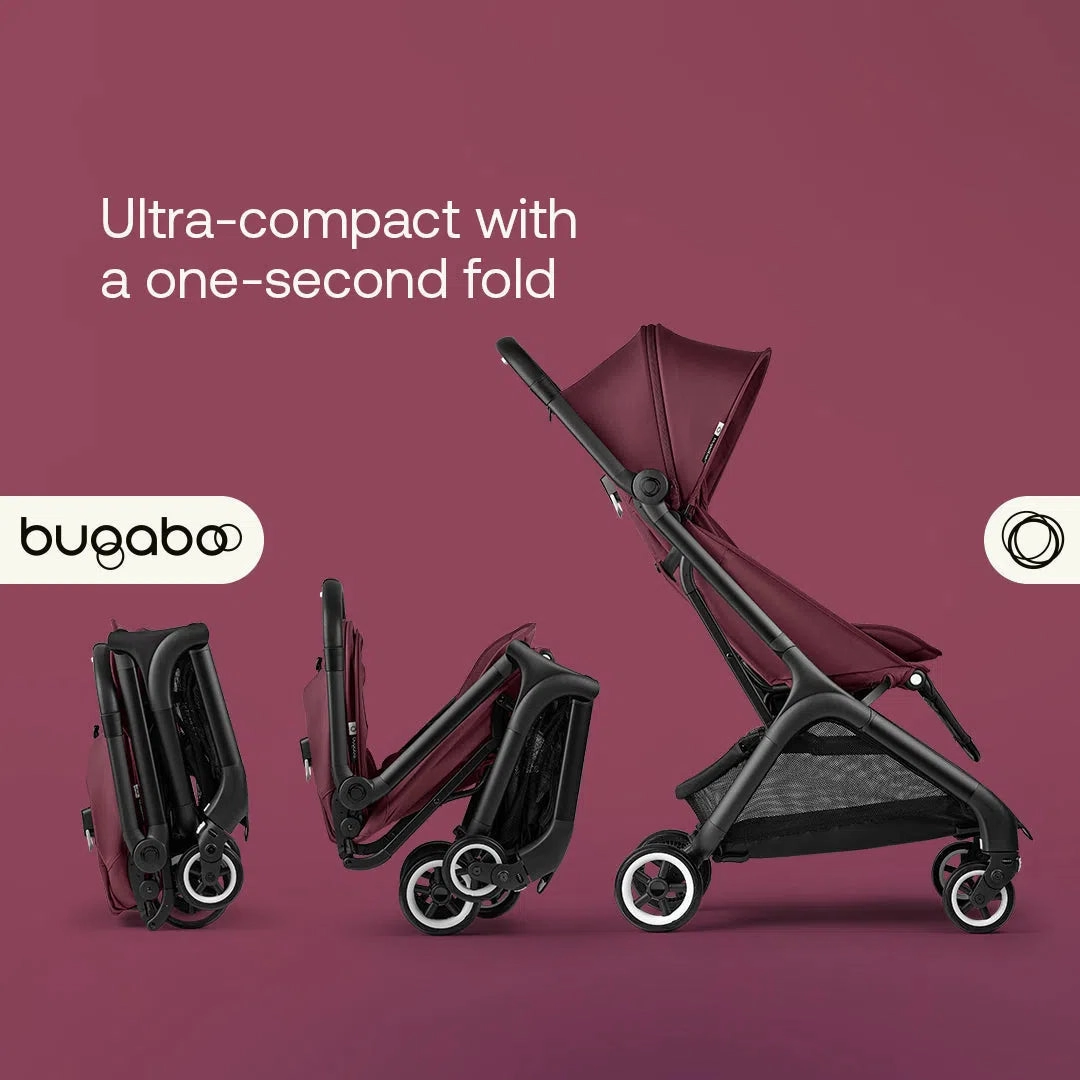 Bugaboo Butterfly Pushchair - Black/Dark Cherry