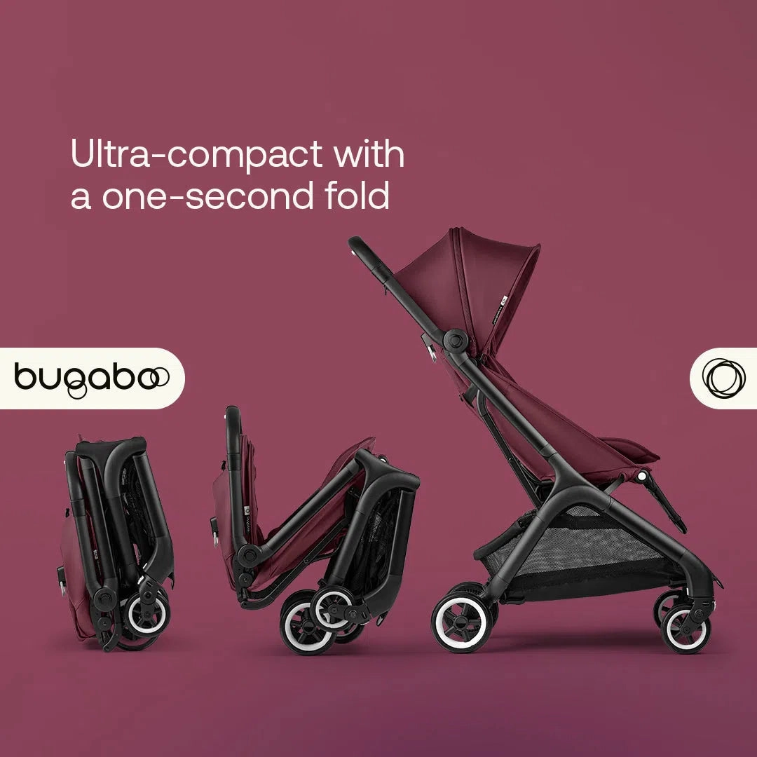 Bugaboo Butterfly Pushchair - Black/Dark Cherry