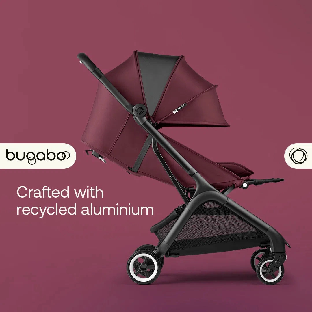 Bugaboo Butterfly Pushchair - Black/Dark Cherry