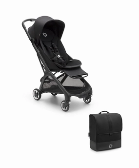 Bugaboo Butterfly Stroller & Bugaboo Butterfly Transport Bag Bundle - Midnight Black