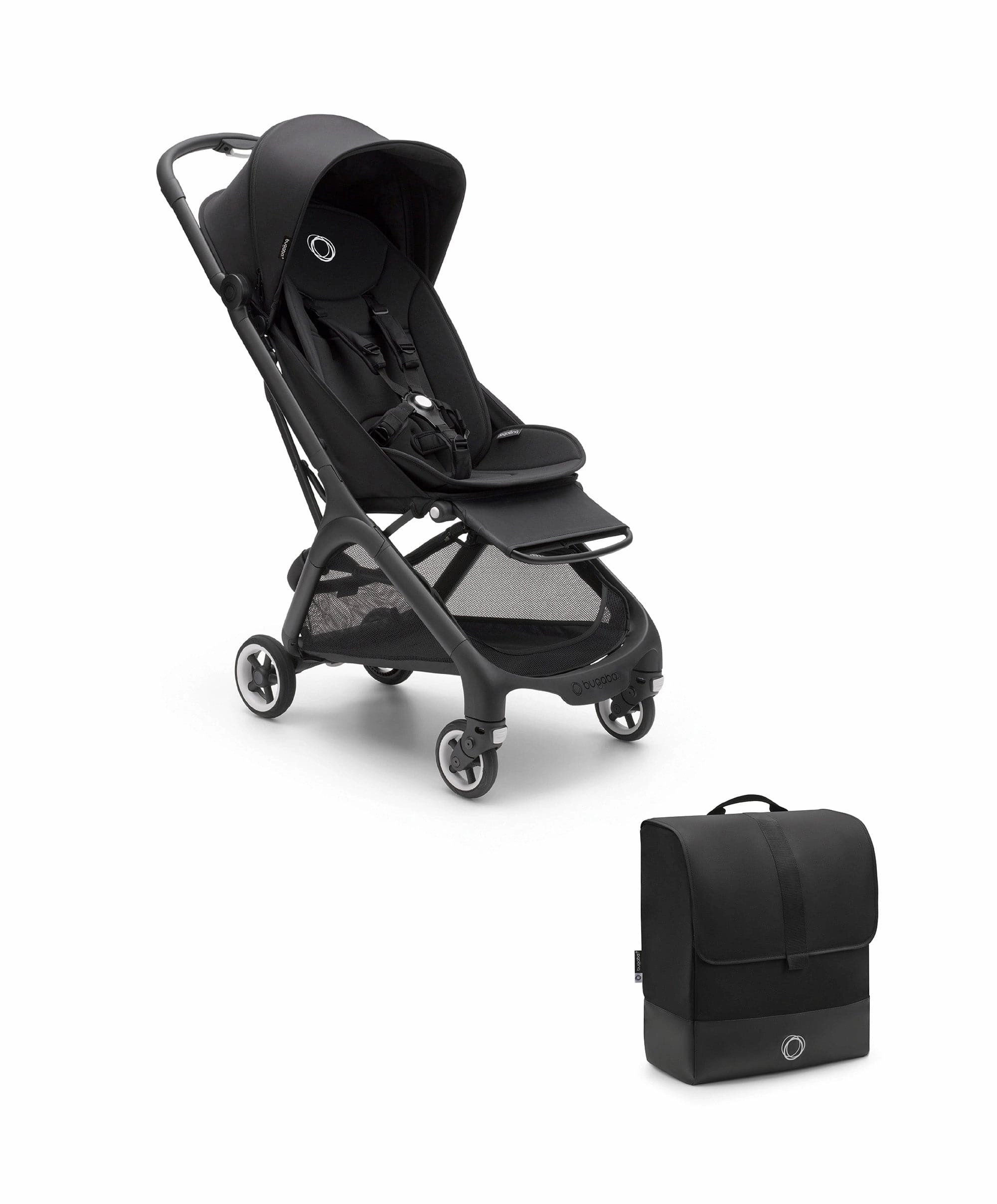 Bugaboo Butterfly Stroller & Bugaboo Butterfly Transport Bag Bundle - Midnight Black