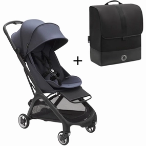 Bugaboo Butterfly Stroller and Transport Case Blue Bundle