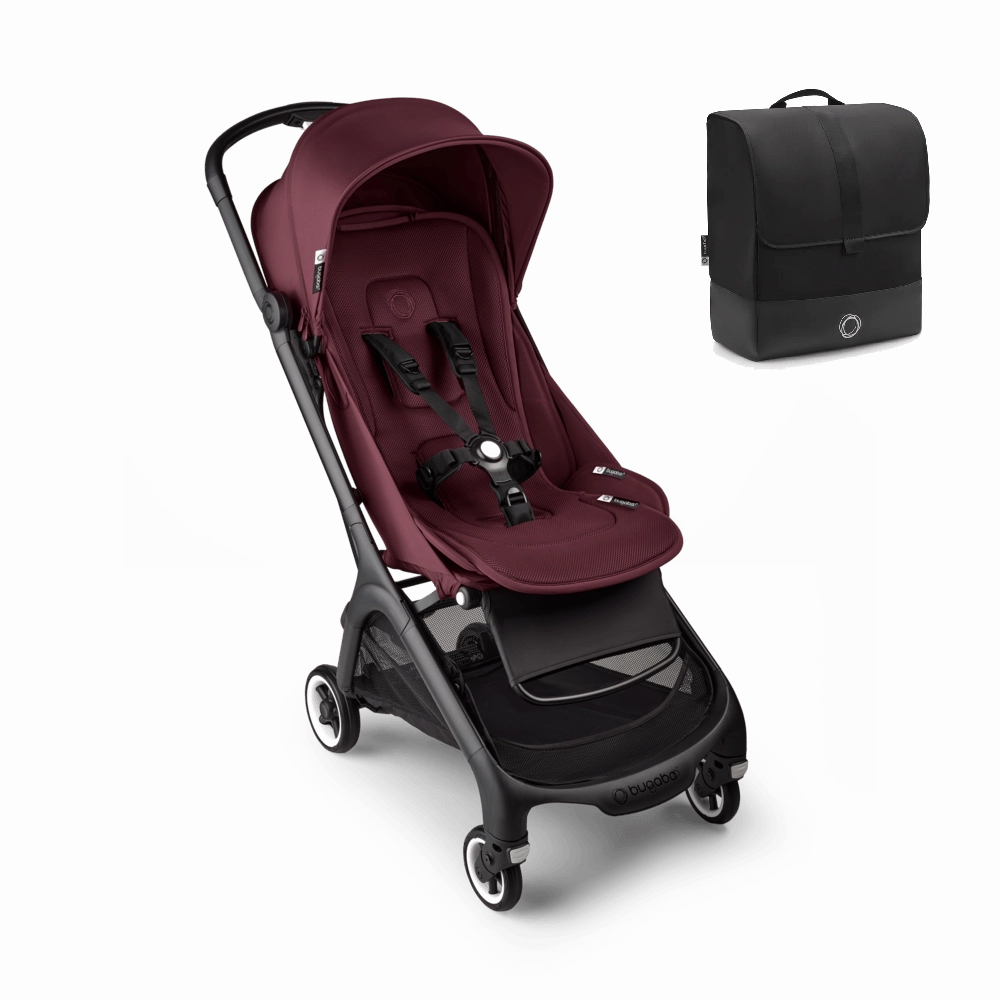 Bugaboo Butterfly Stroller with Travel Bag - Dark Cherry