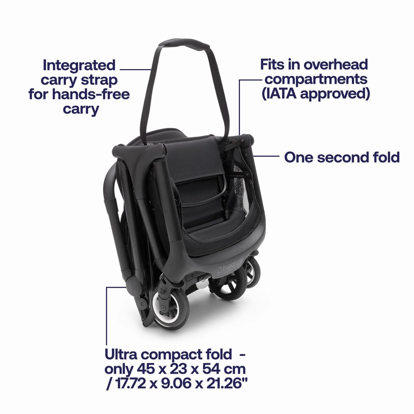 Bugaboo Butterfly Stroller with Travel Bag & Bumper Bar - Forest Green