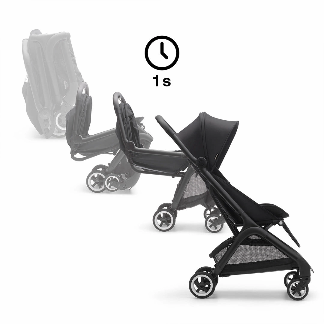 Bugaboo Butterfly Travel Pushchair - Black/Midnight Black