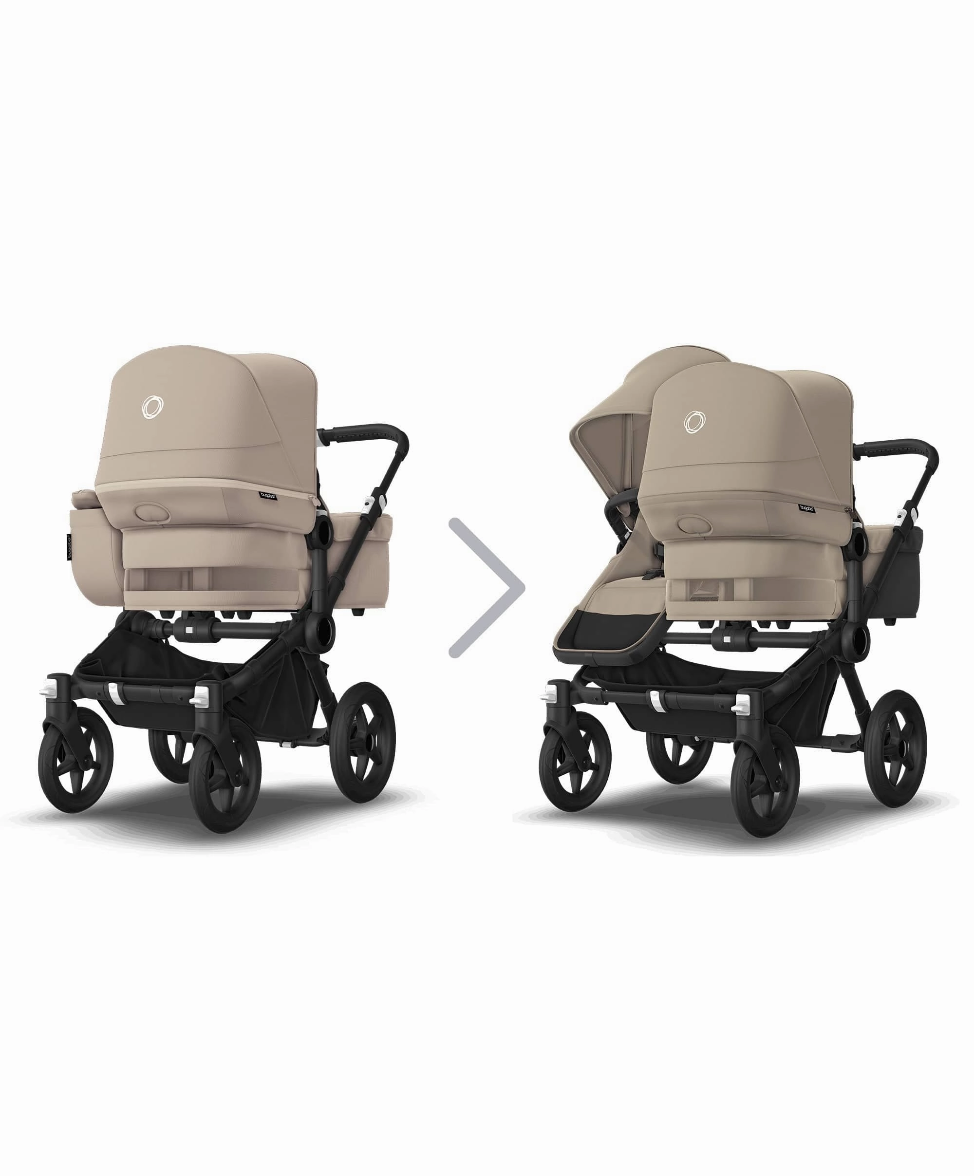 Bugaboo Donkey 5 Double Carrycot & Seat Pushchair - Desert Taupe