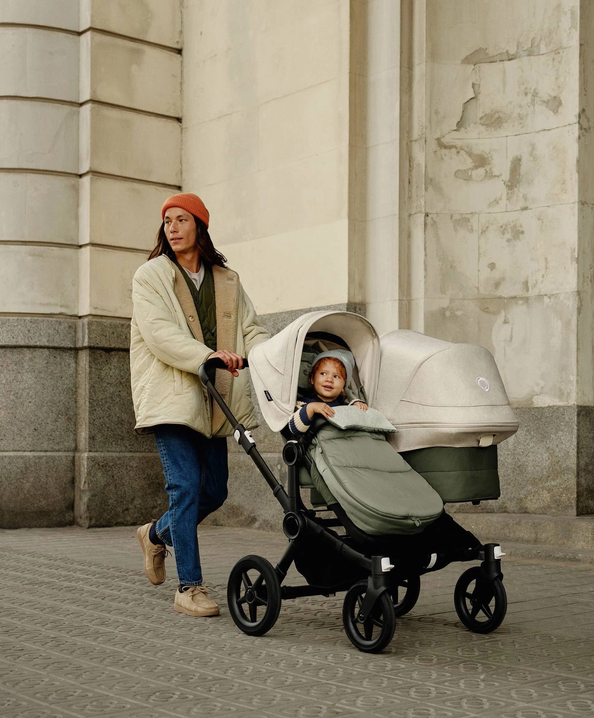 Bugaboo Donkey 5 Double Carrycot & Seat Pushchair - Forest Green