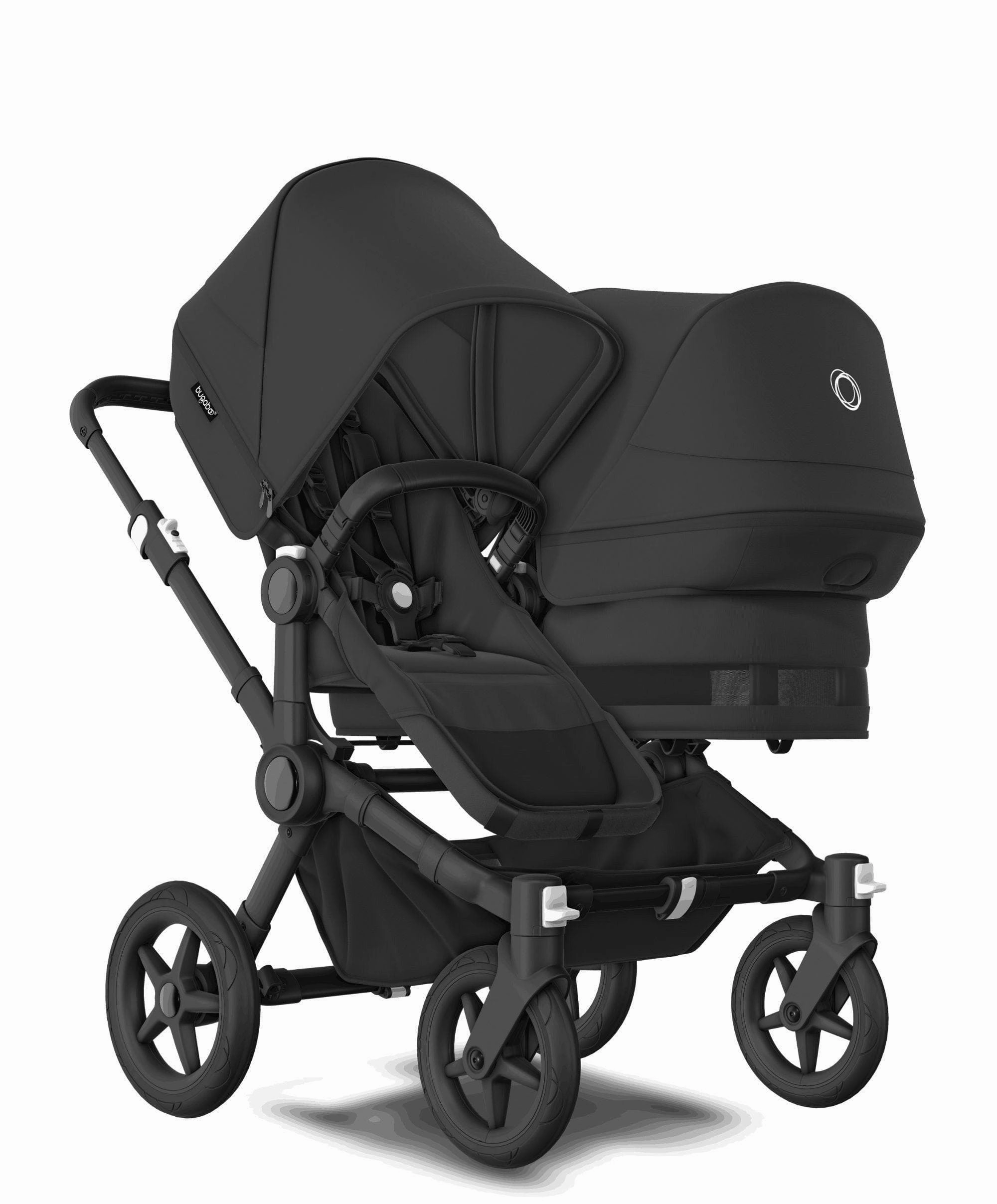 Bugaboo Donkey 5 Double Carrycot & Seat Pushchair - Midnight Black