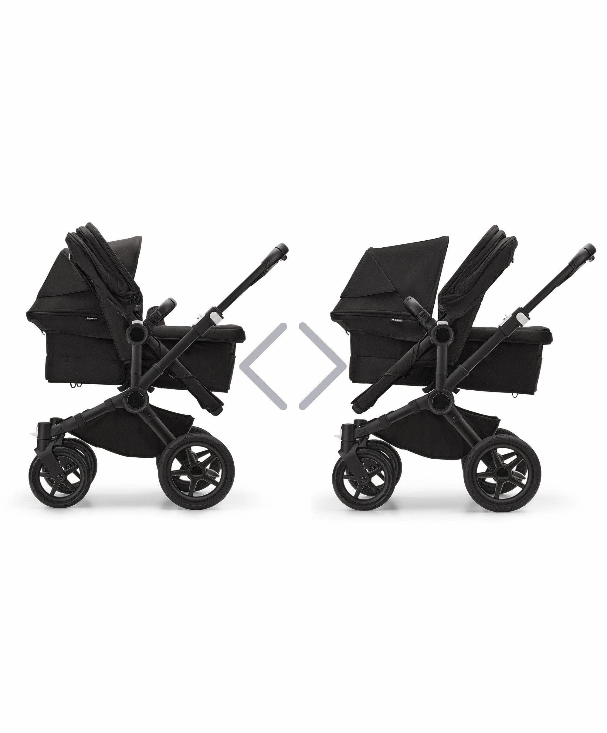 Bugaboo Donkey 5 Double Carrycot & Seat Pushchair - Midnight Black