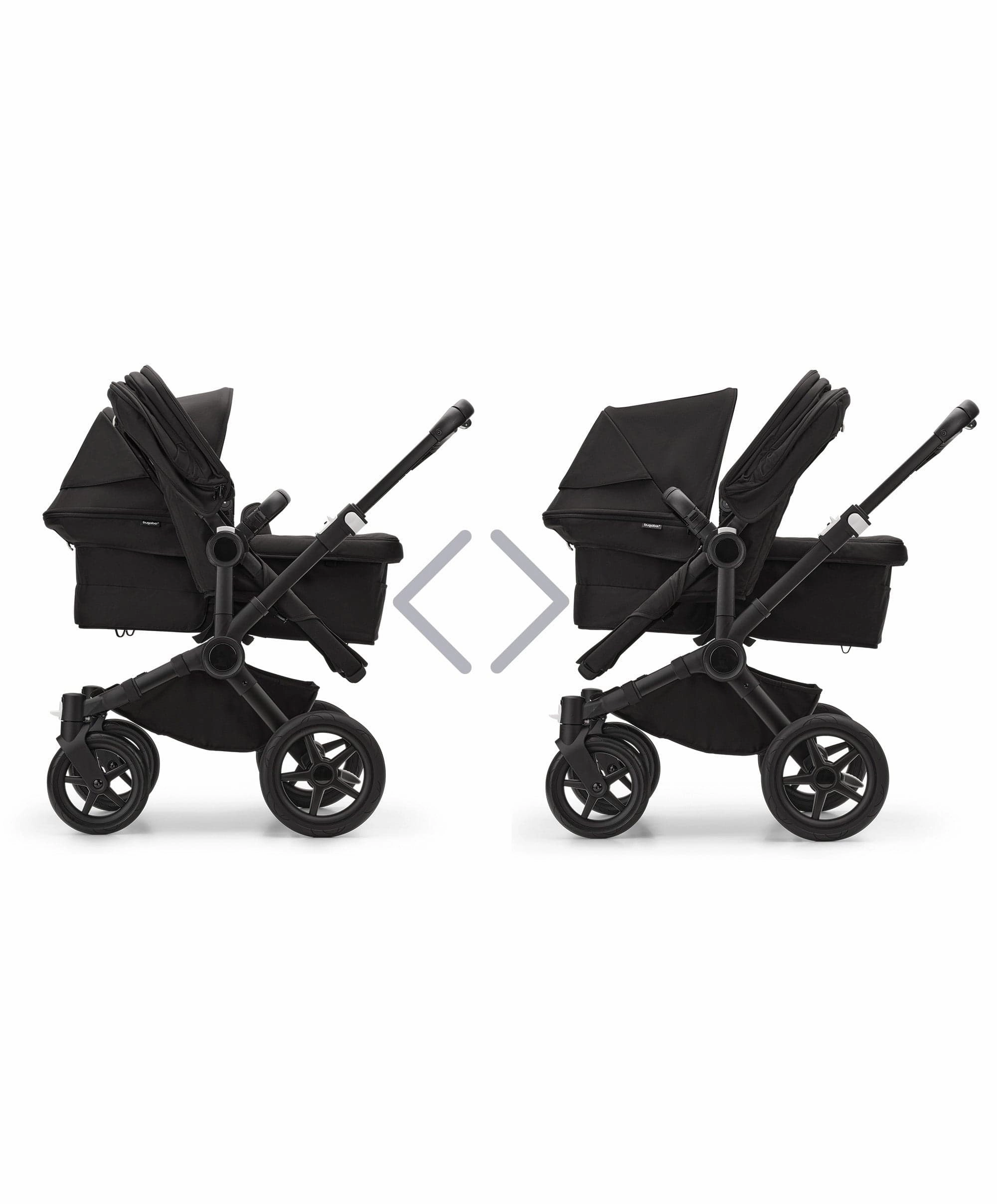 Bugaboo Donkey 5 Double Carrycot & Seat Pushchair - Midnight Black