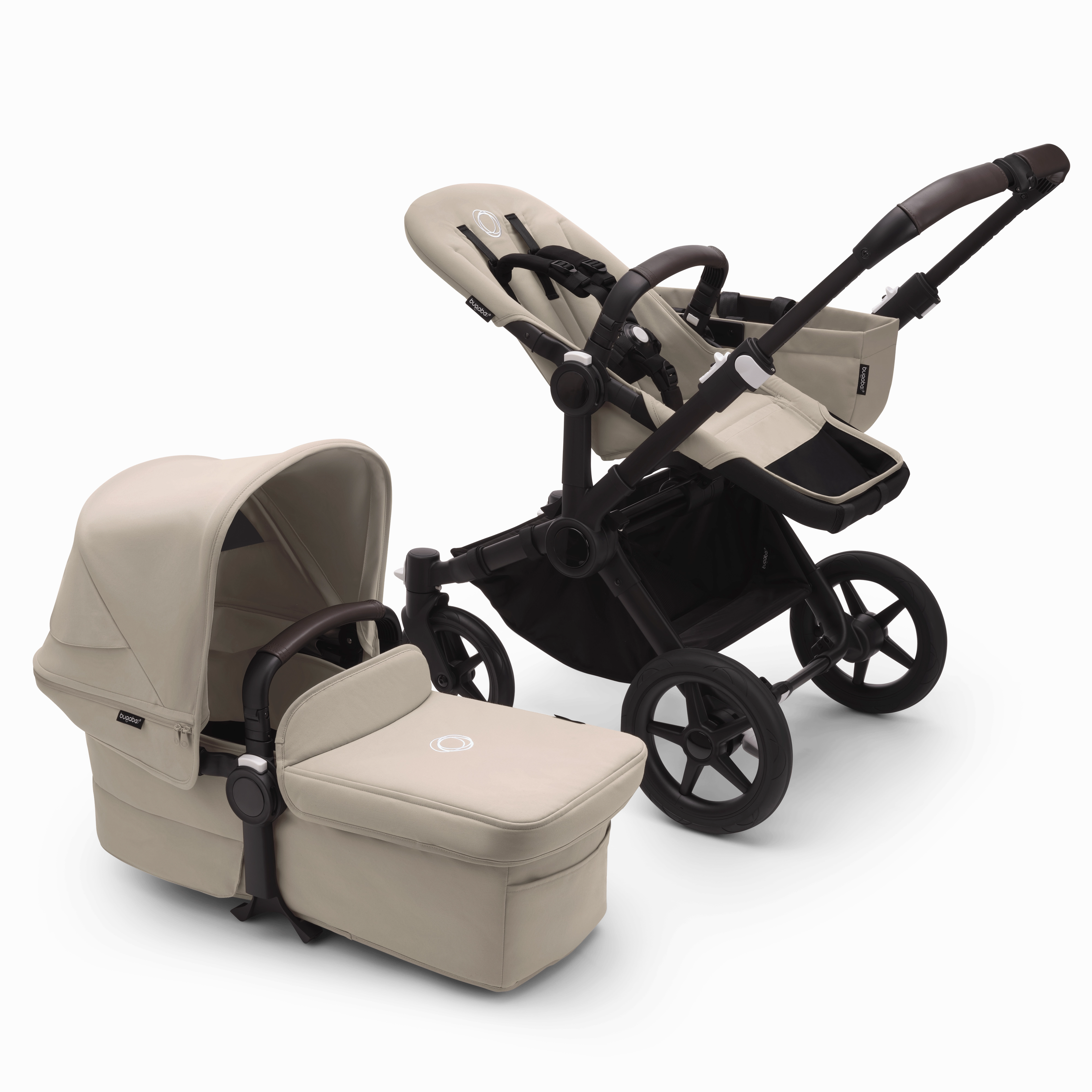 Bugaboo Donkey 5 Duo - Black/Desert Taupe/Desert Taupe