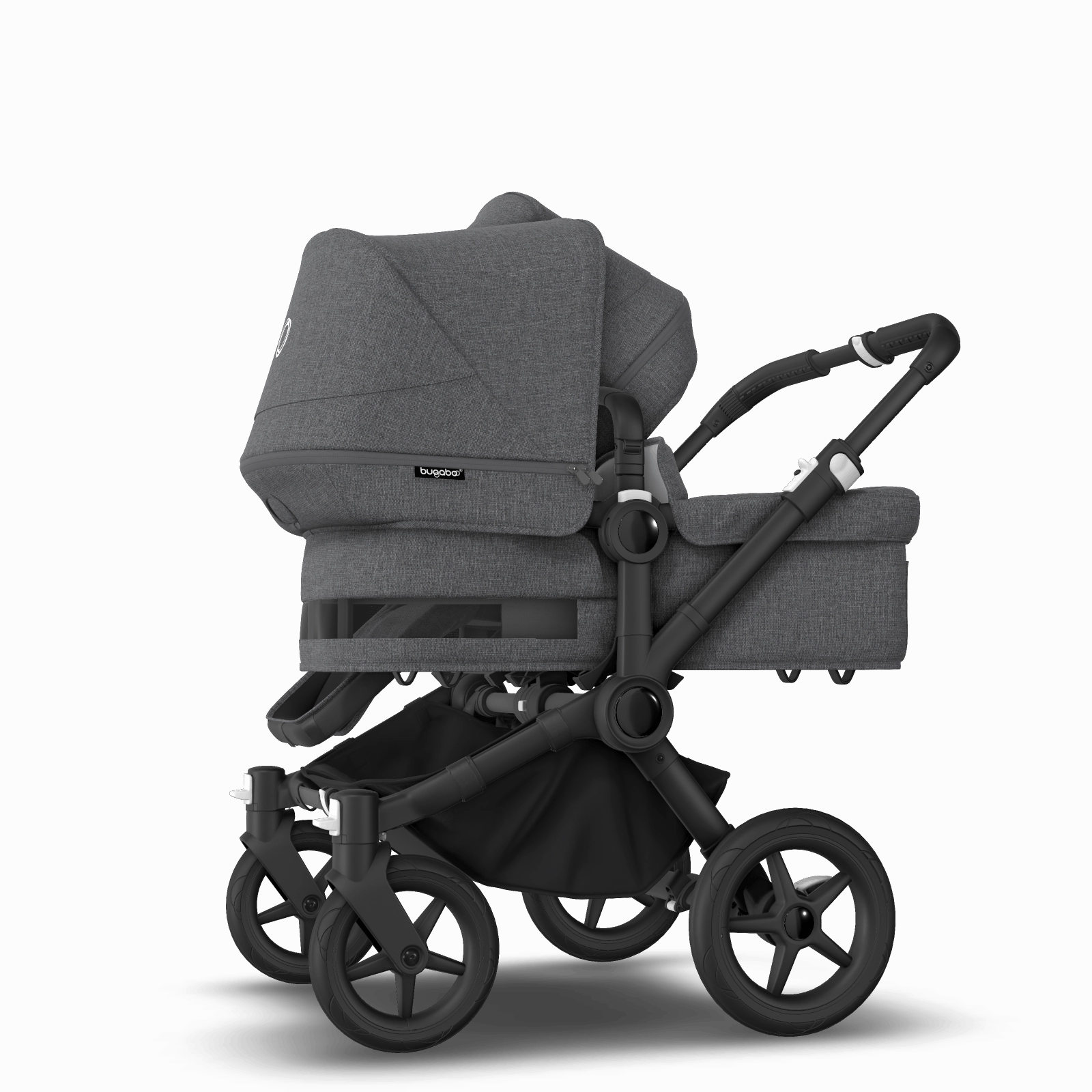 Bugaboo Donkey 5 Duo - Black/Grey Melange/Grey Melange
