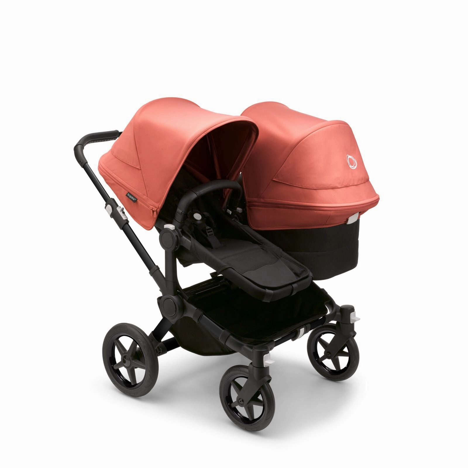 Bugaboo Donkey 5 Duo - Black/Midnight Black/Sunrise Red