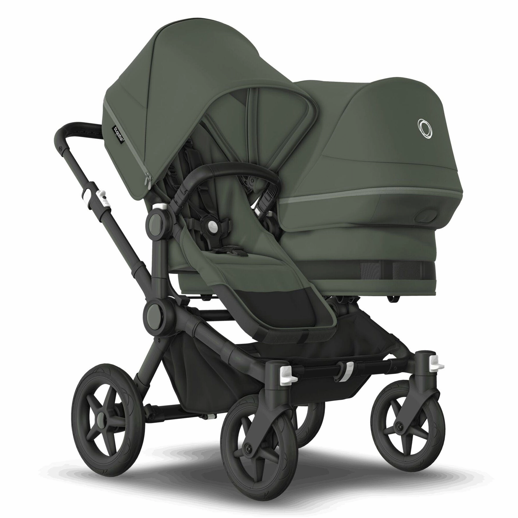 Bugaboo Donkey 5 Duo Complete Pushchair - Black/Forest Green