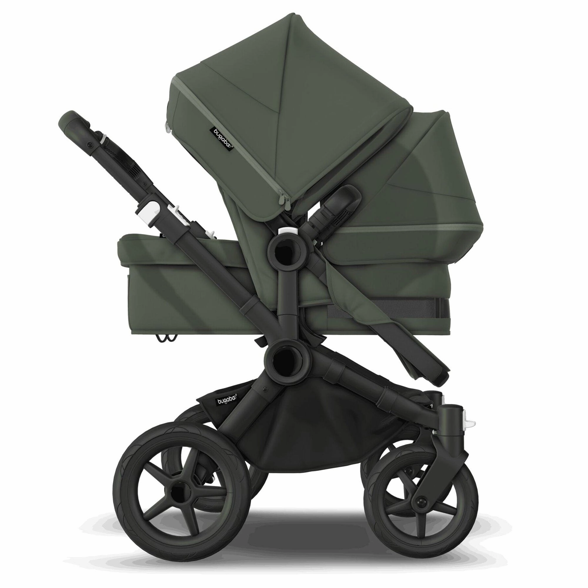Bugaboo Donkey 5 Duo Complete Pushchair - Black/Forest Green