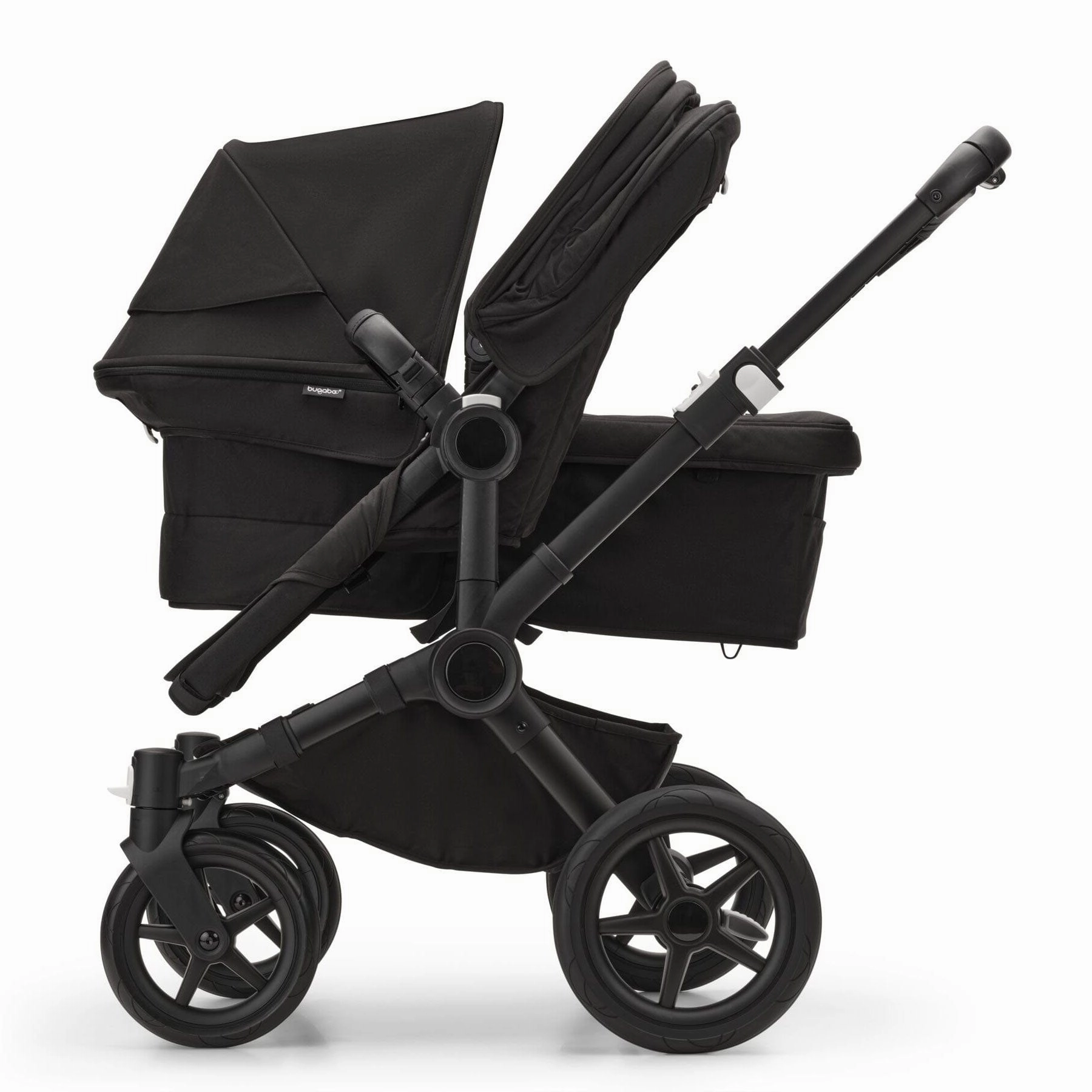 Bugaboo Donkey 5 Duo Complete Turtle Travel System - Midnight Black