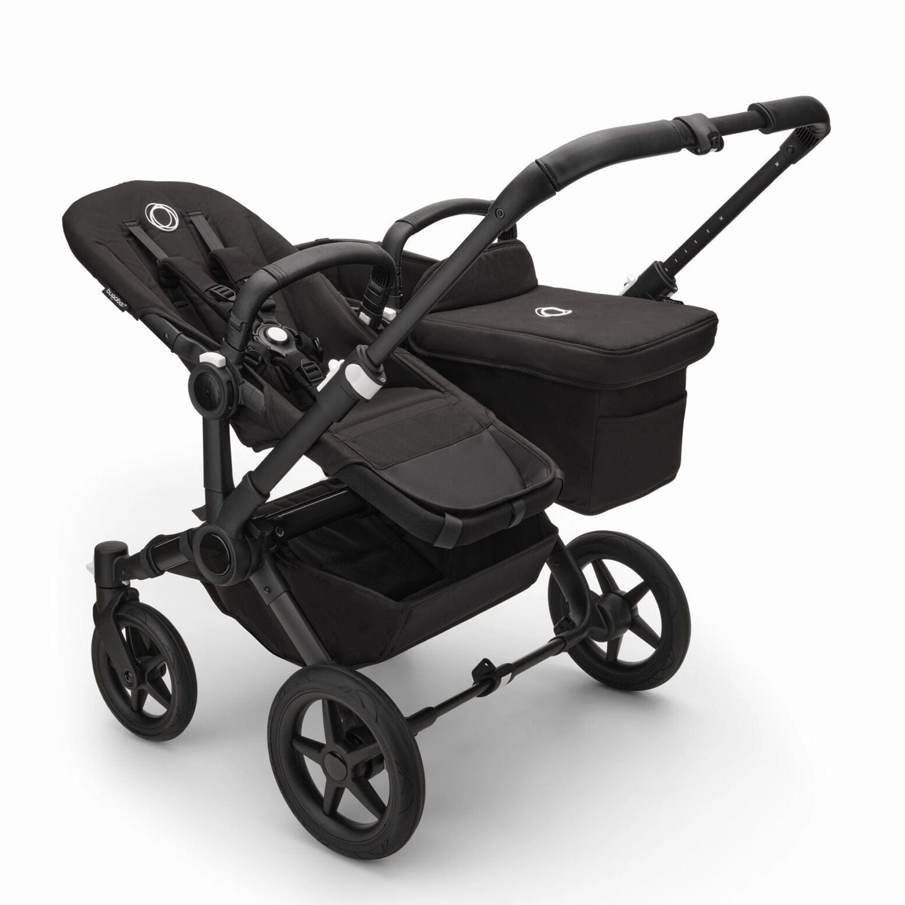 Bugaboo Donkey 5 Duo Complete Turtle Travel System - Midnight Black
