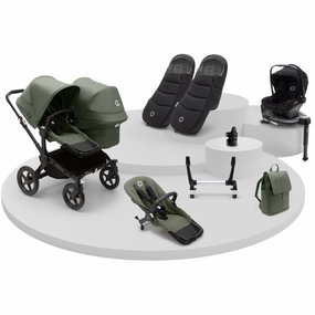 Bugaboo, Donkey 5 Duo Ultimate Newborn Bundle with Turtle Air