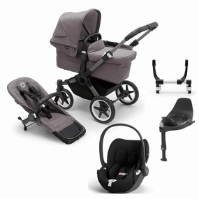 Bugaboo Donkey 5 Mono Cloud T Travel System - Grey Mlange