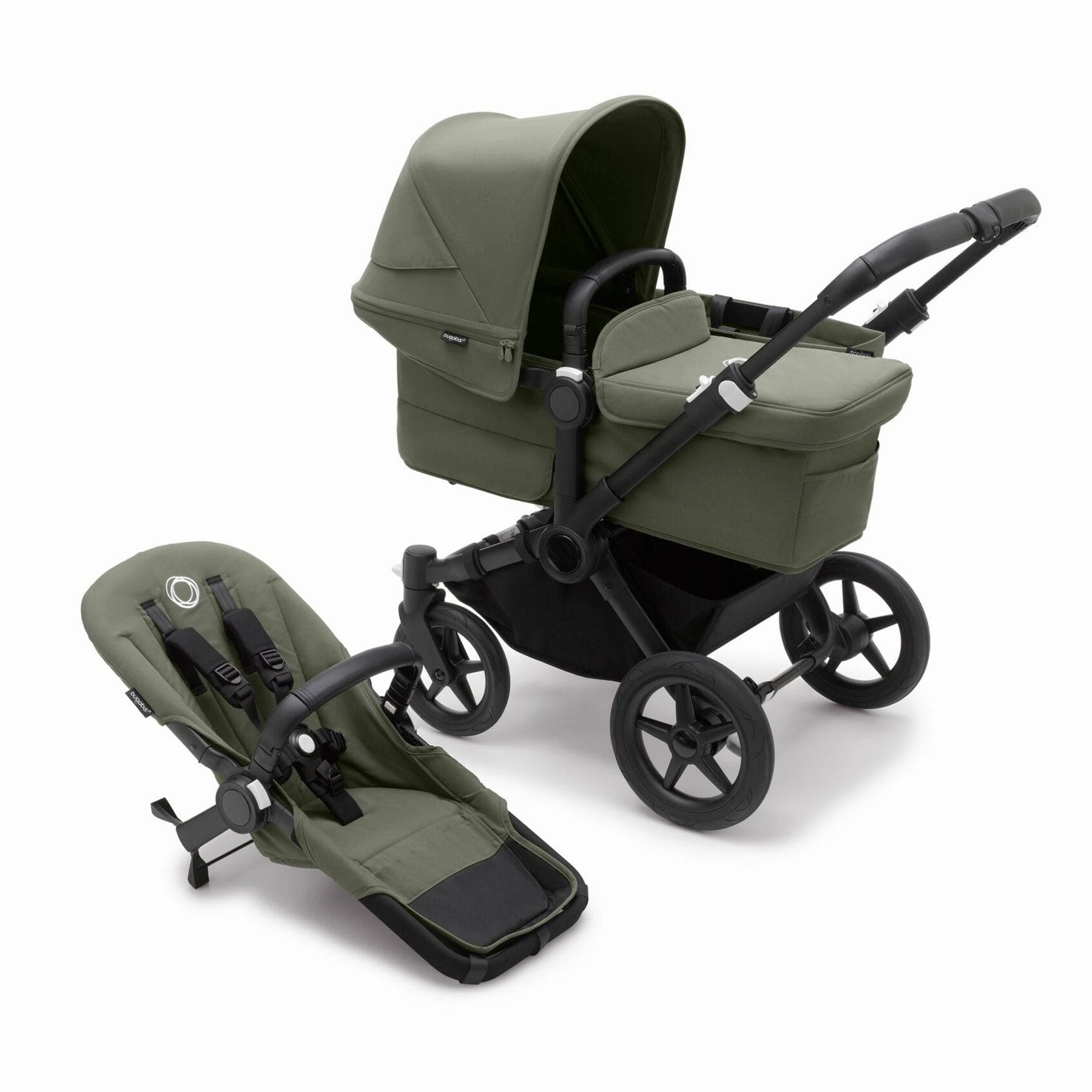 Bugaboo Donkey 5 Mono Complete Pushchair - Black/Forest Green