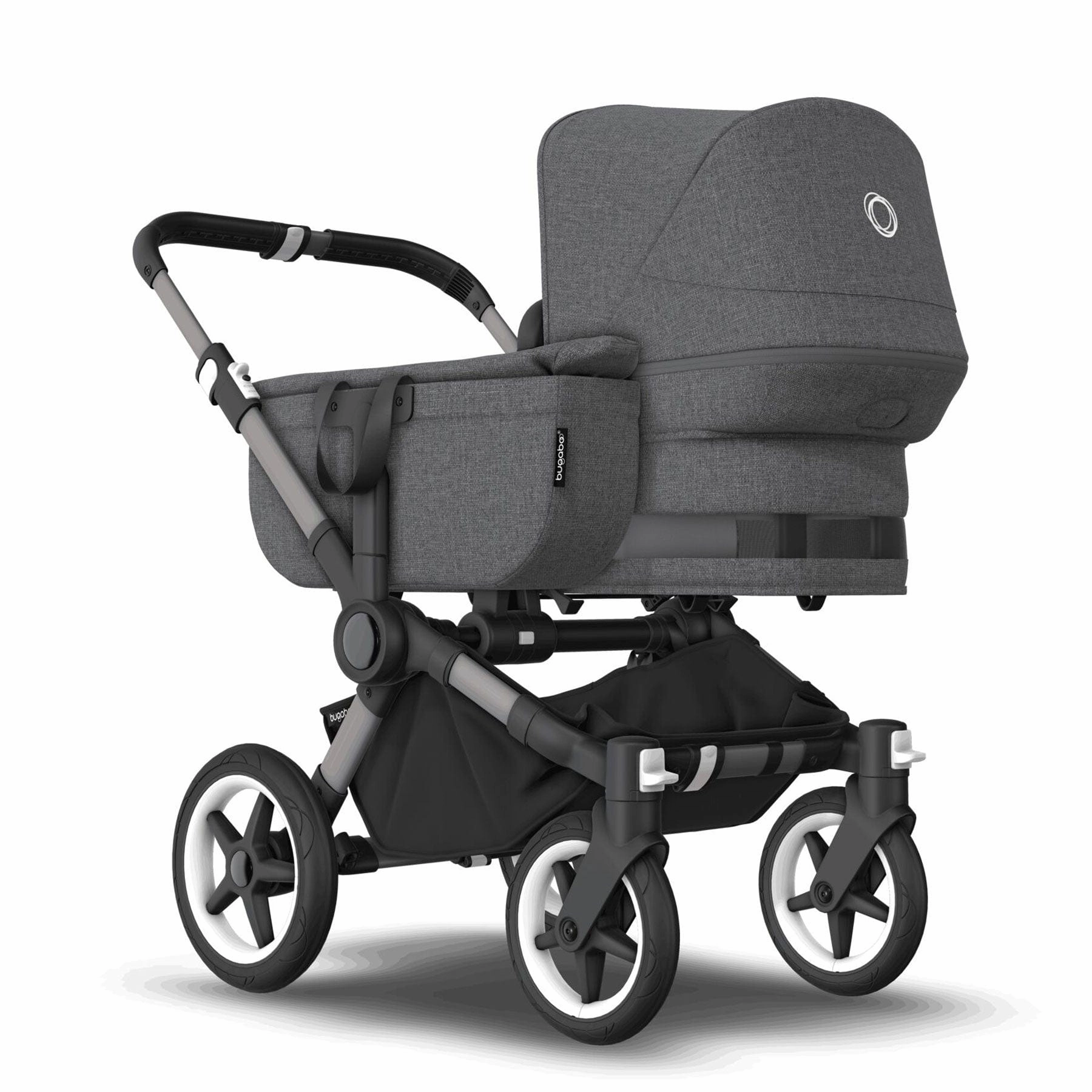 Bugaboo Donkey 5 Mono Complete Pushchair - Black/Grey Mlange