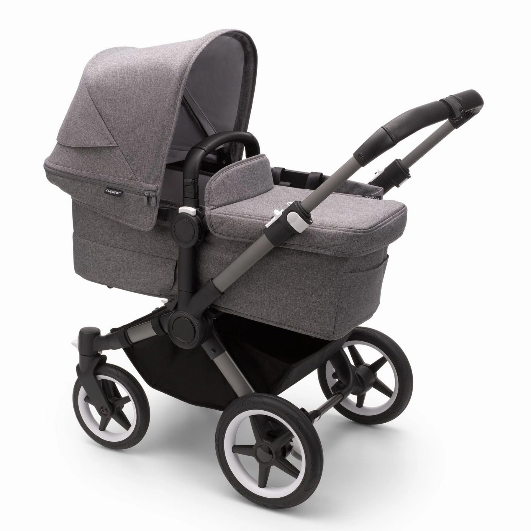 Bugaboo Donkey 5 Mono Complete Pushchair - Black/Grey Mlange