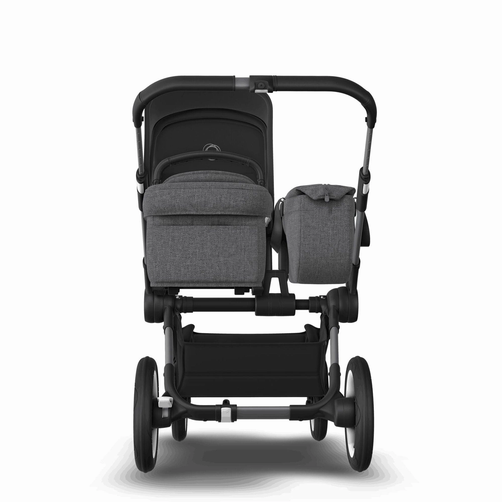 Bugaboo Donkey 5 Mono Complete Pushchair - Black/Grey Mlange