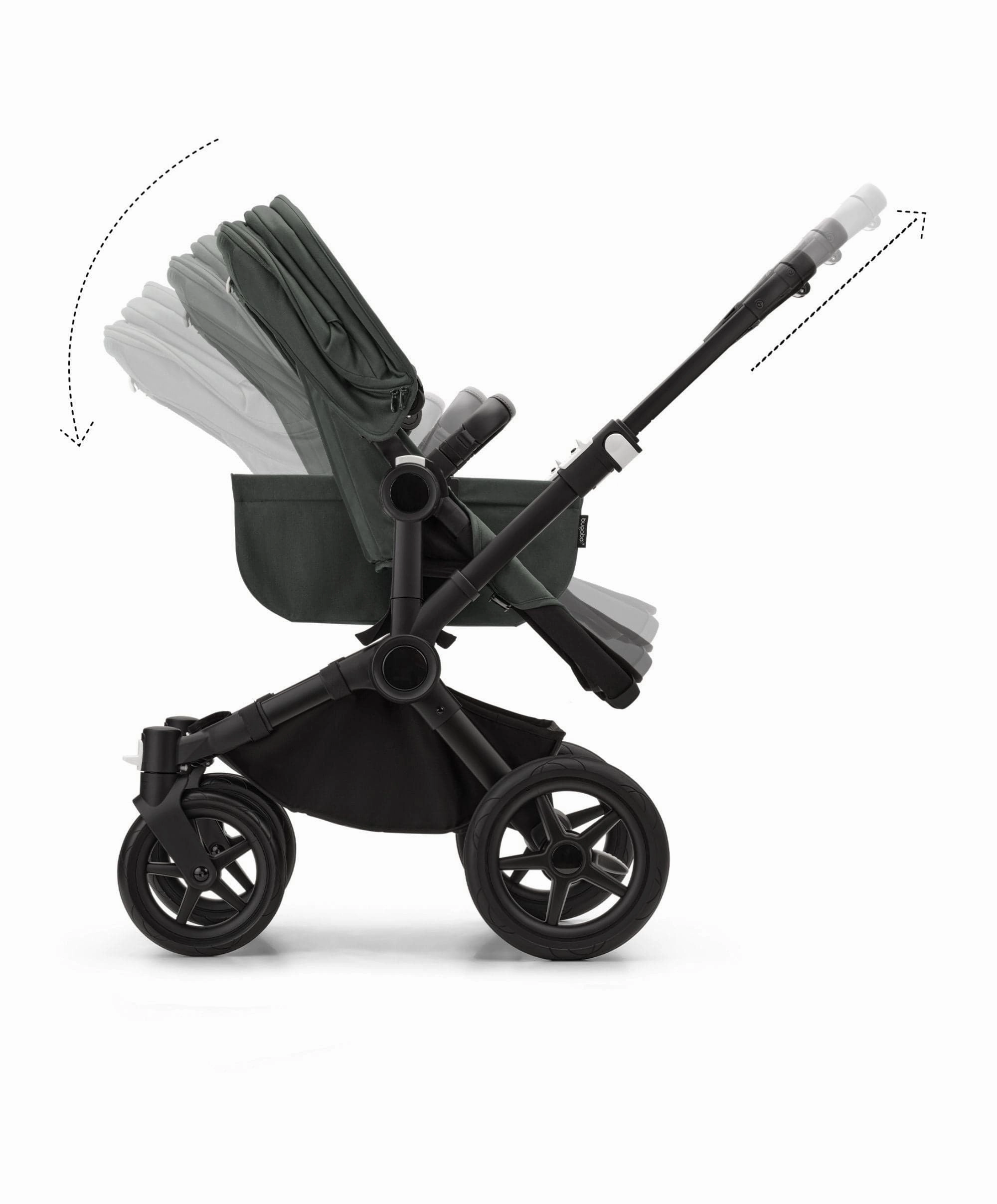 Bugaboo Donkey 5 Mono Complete Pushchair & Carrycot - Forest Green