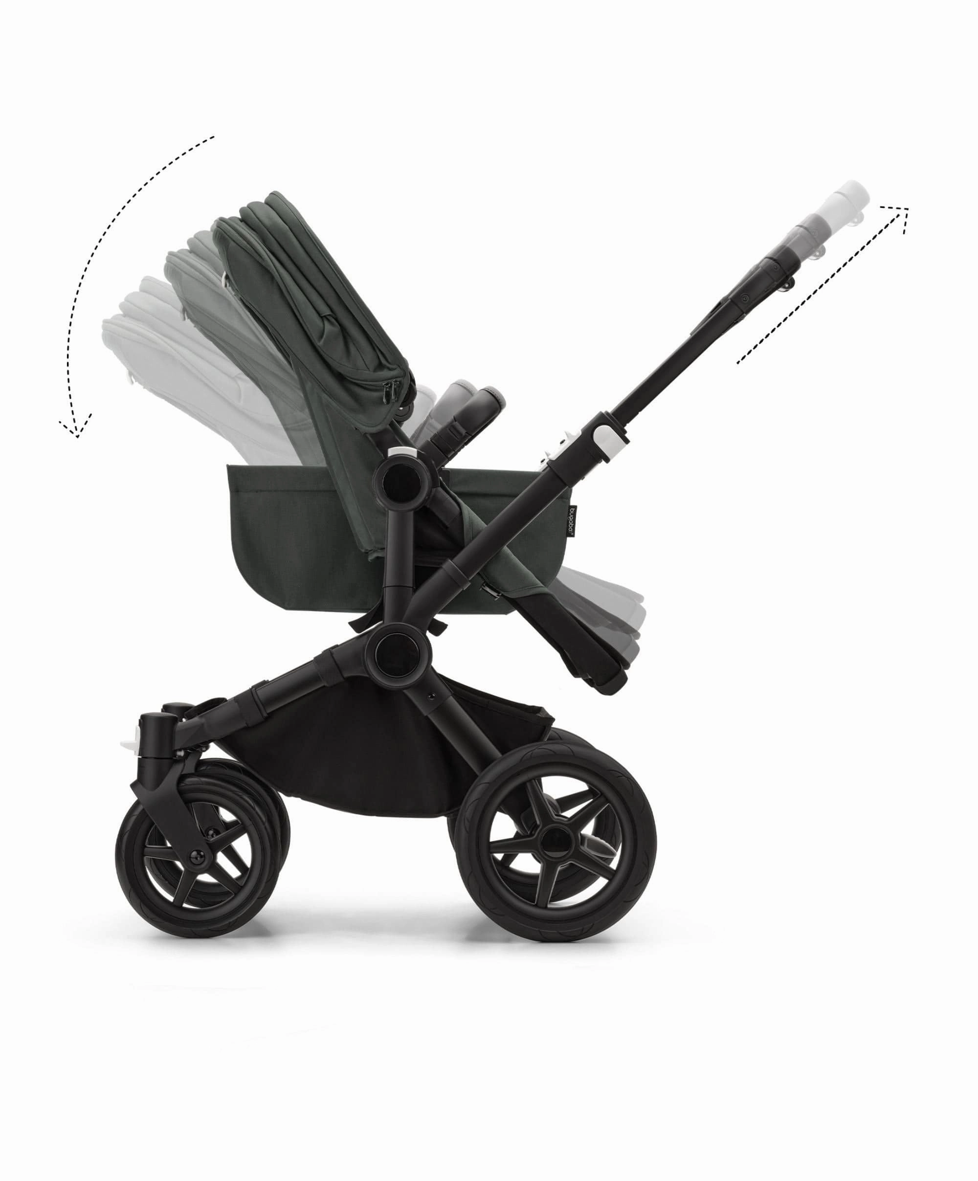 Bugaboo Donkey 5 Mono Complete Pushchair & Carrycot - Forest Green