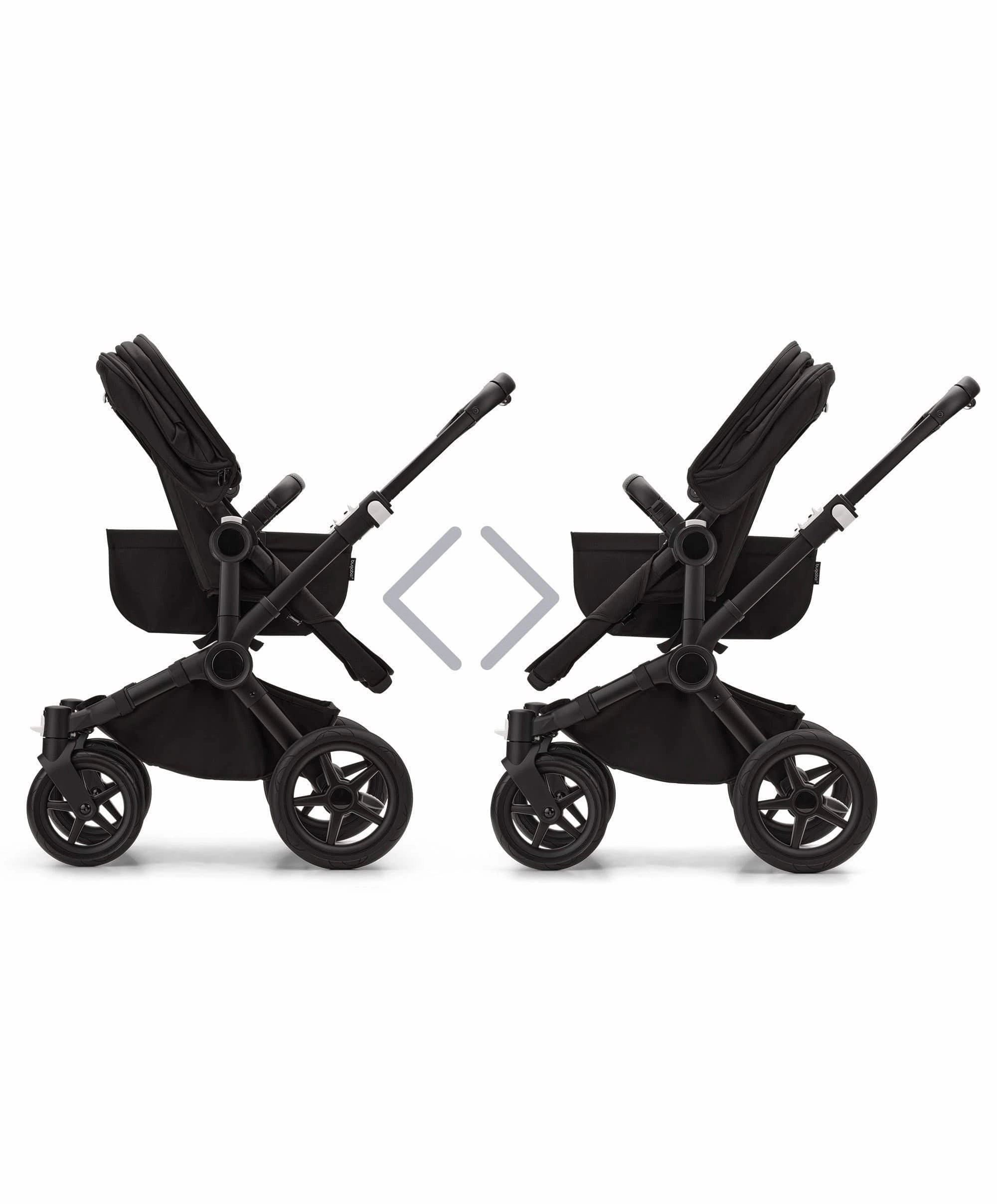 Bugaboo Donkey 5 Mono Complete Pushchair & Carrycot - Midnight Black