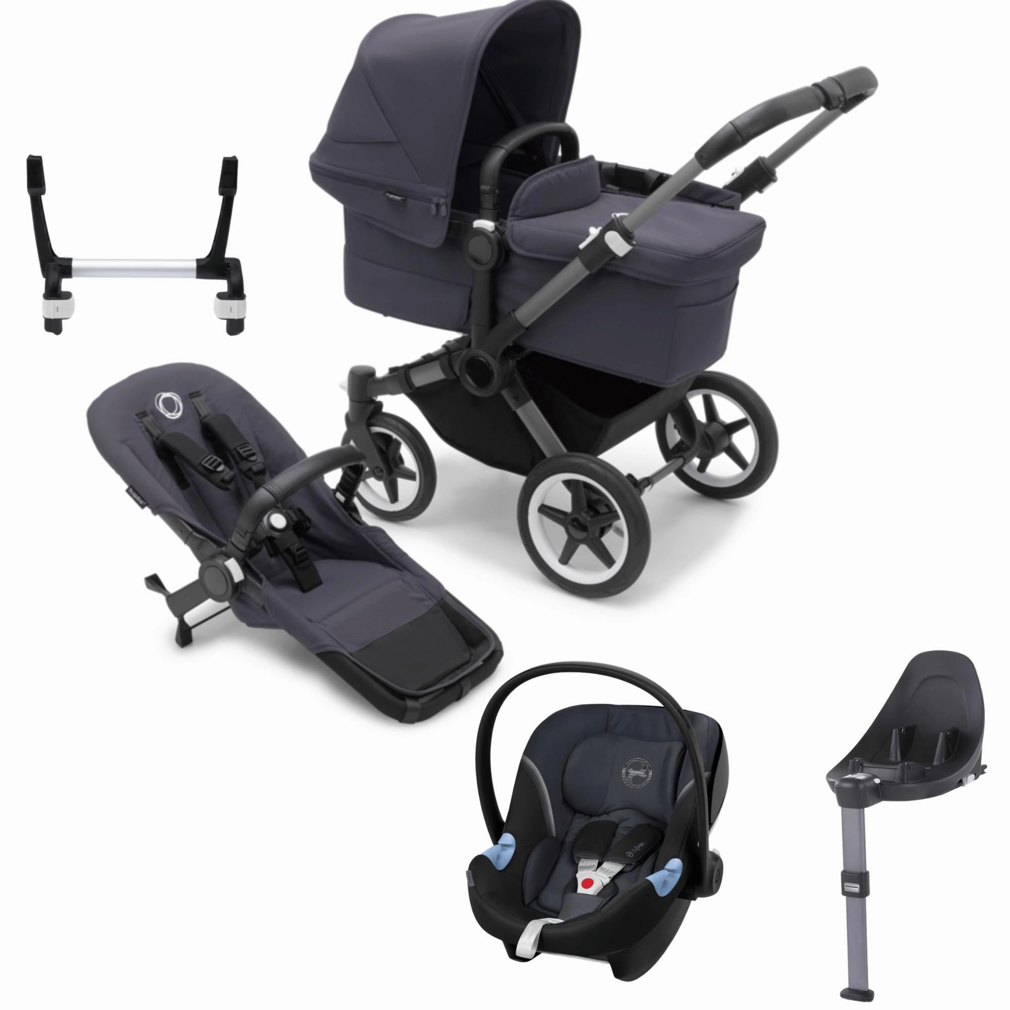 Bugaboo, Donkey 5 Mono Complete Travel Bundle w/ Aton B2