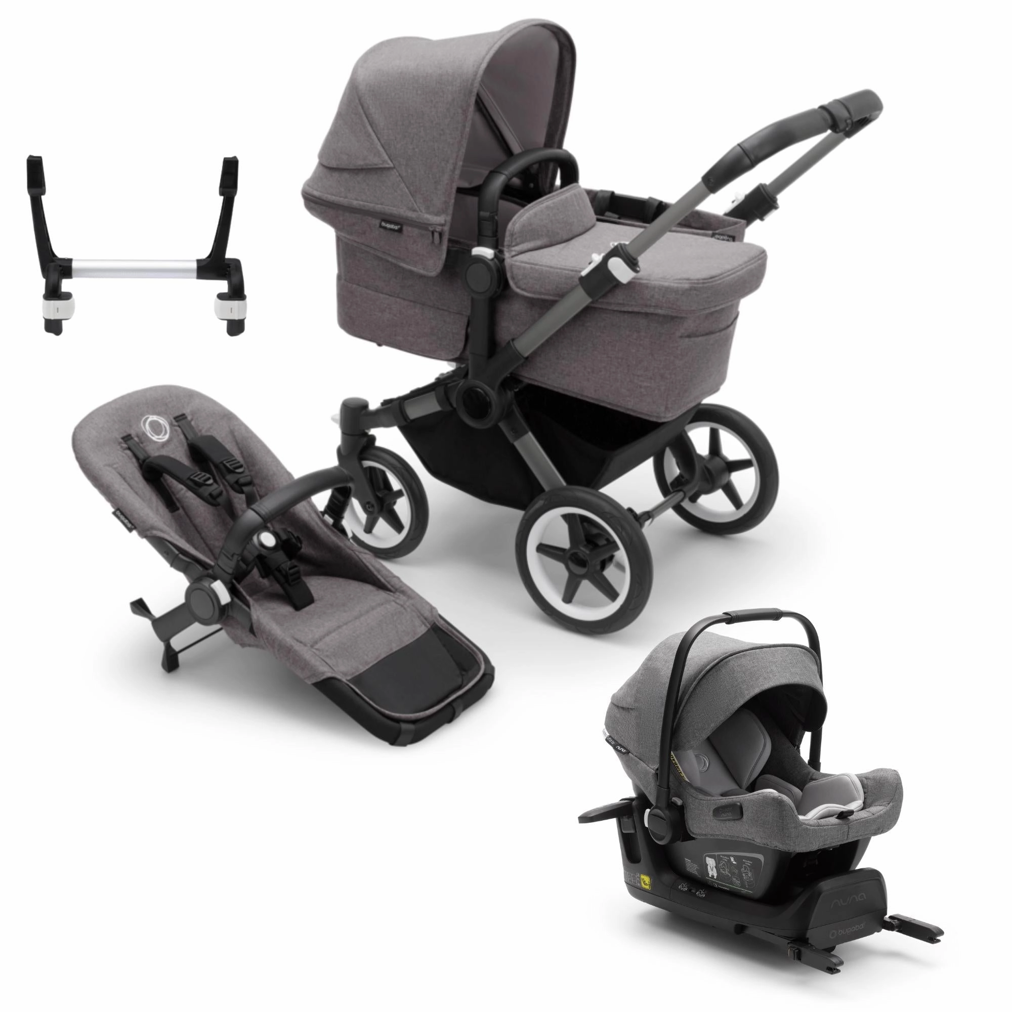 Bugaboo, Donkey 5 Mono Complete Travel Bundle w/ Turtle Air