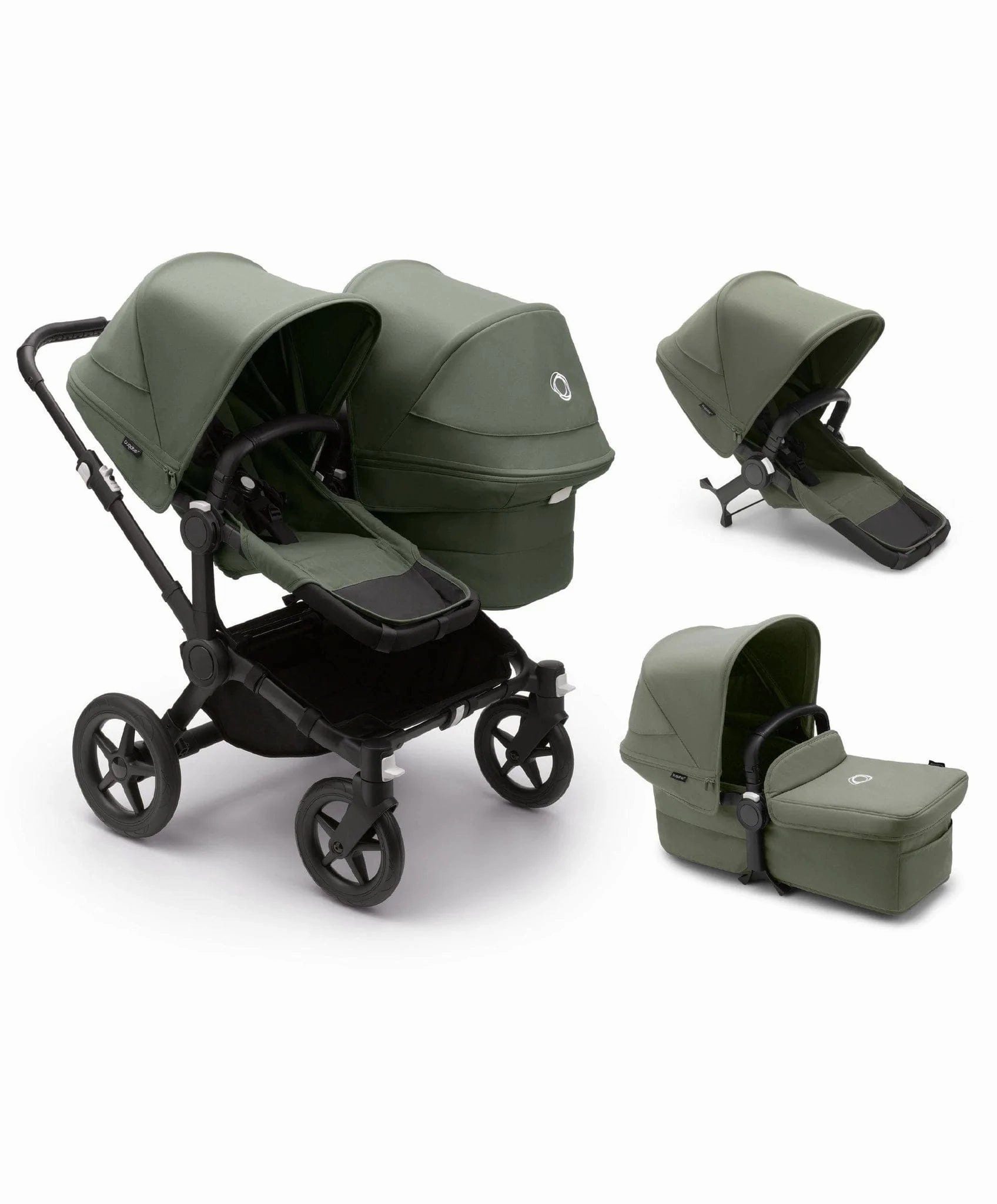 Bugaboo Donkey 5 Twin - Black / Forest Green