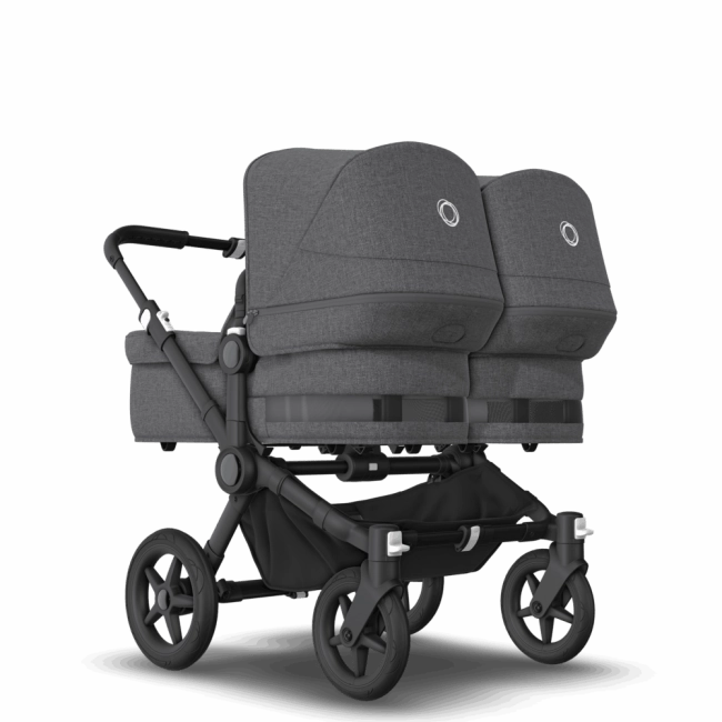 Bugaboo Donkey 5 Twin - Black / Grey Melange