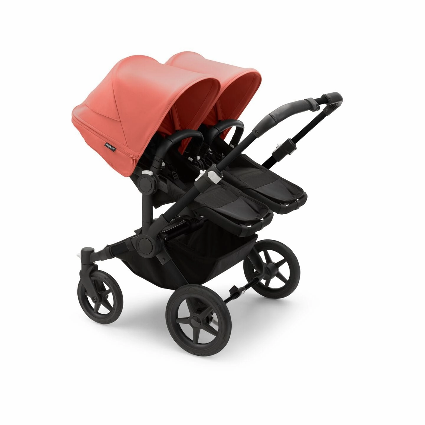 Bugaboo Donkey 5 Twin - Black/Midnight Black/Sunrise Red