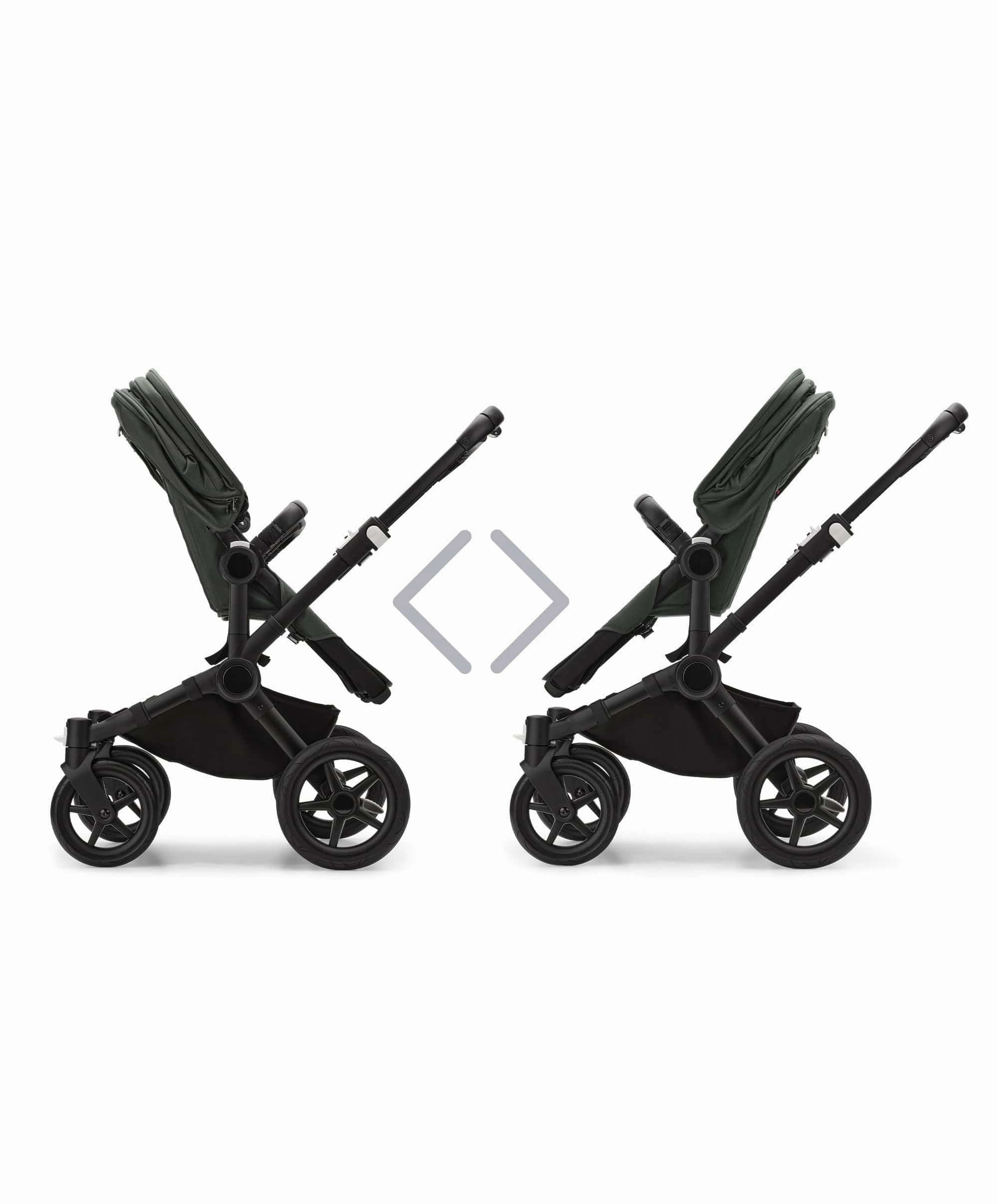 Bugaboo Donkey 5 Twin Carrycot & Seat Pushchair - Forest Green