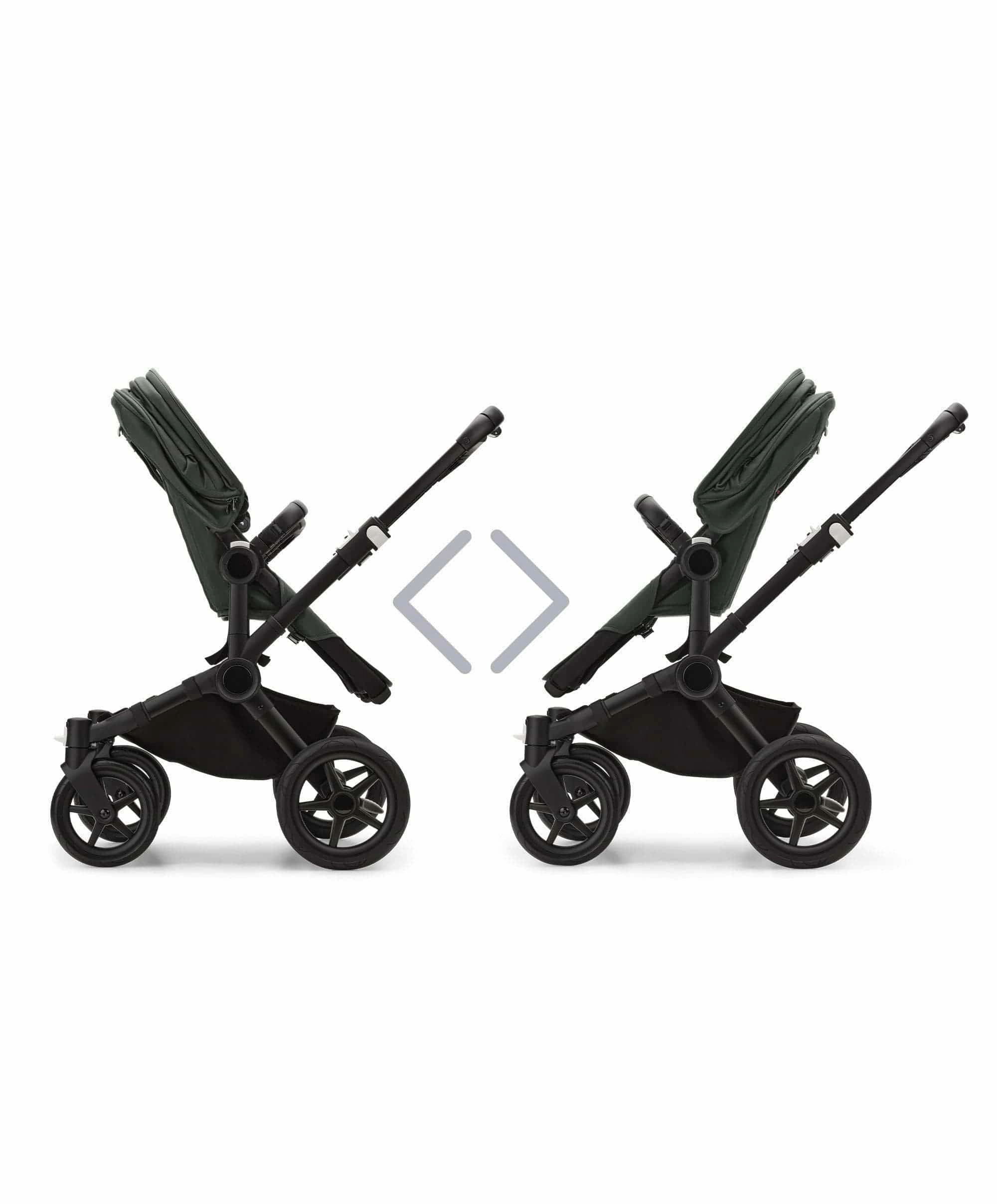 Bugaboo Donkey 5 Twin Carrycot & Seat Pushchair - Forest Green