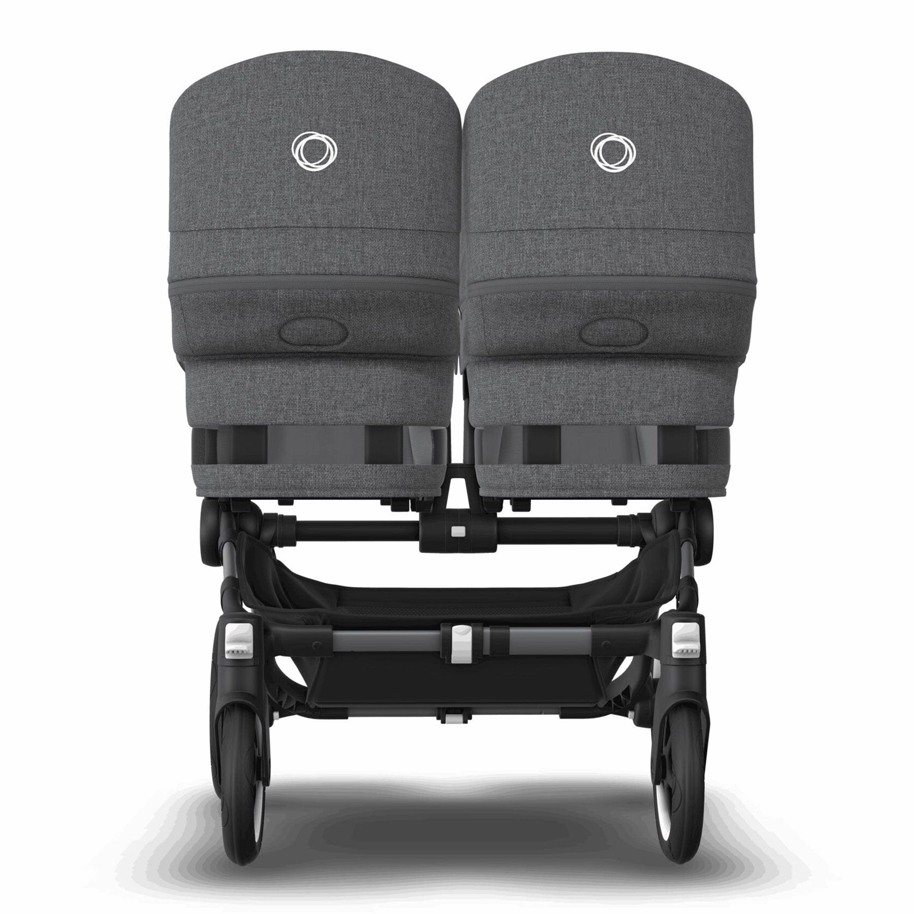 Bugaboo Donkey 5 Twin Complete Cloud T Travel System - Grey Mlange