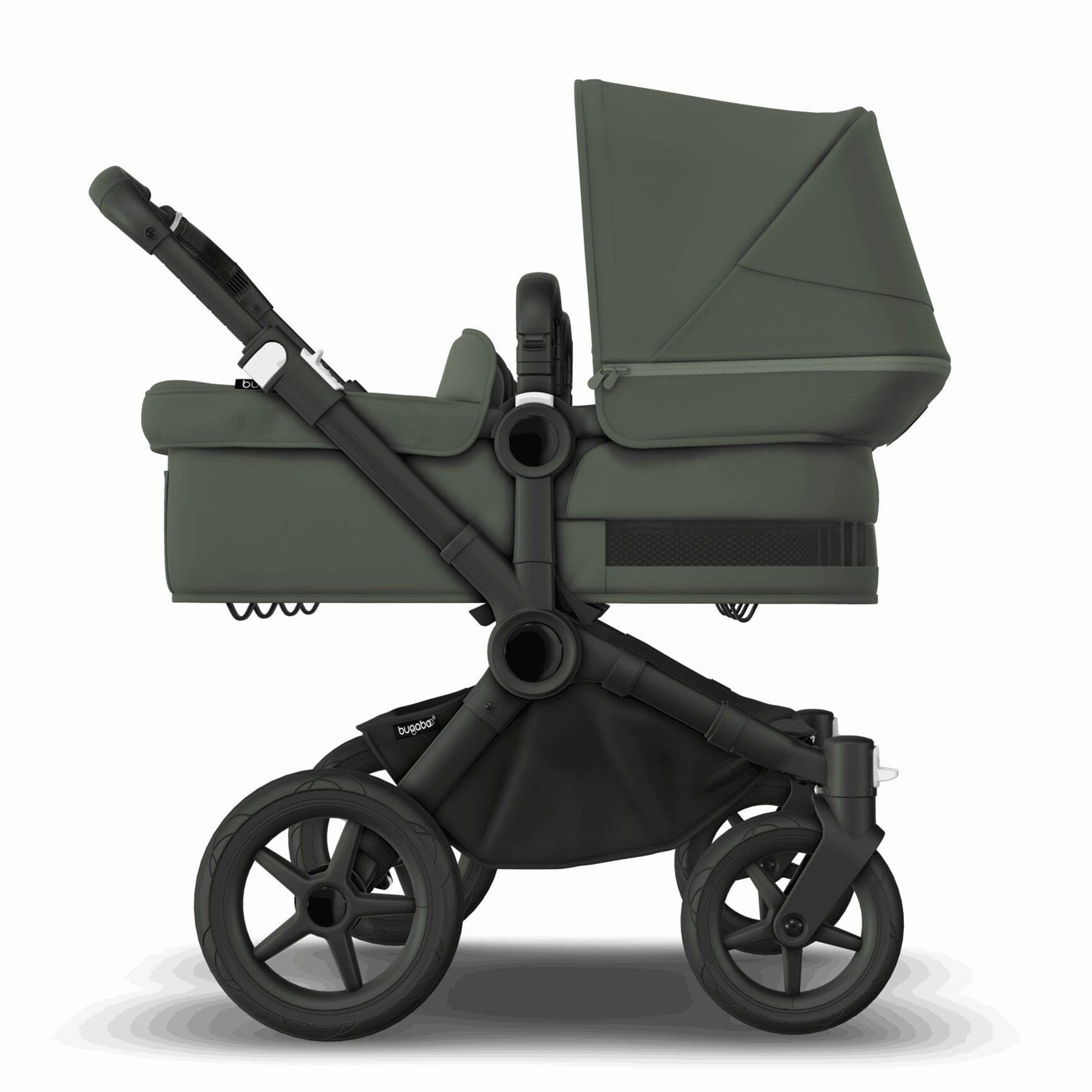 Bugaboo Donkey 5 Twin Complete Pushchair - Black/Forest Green