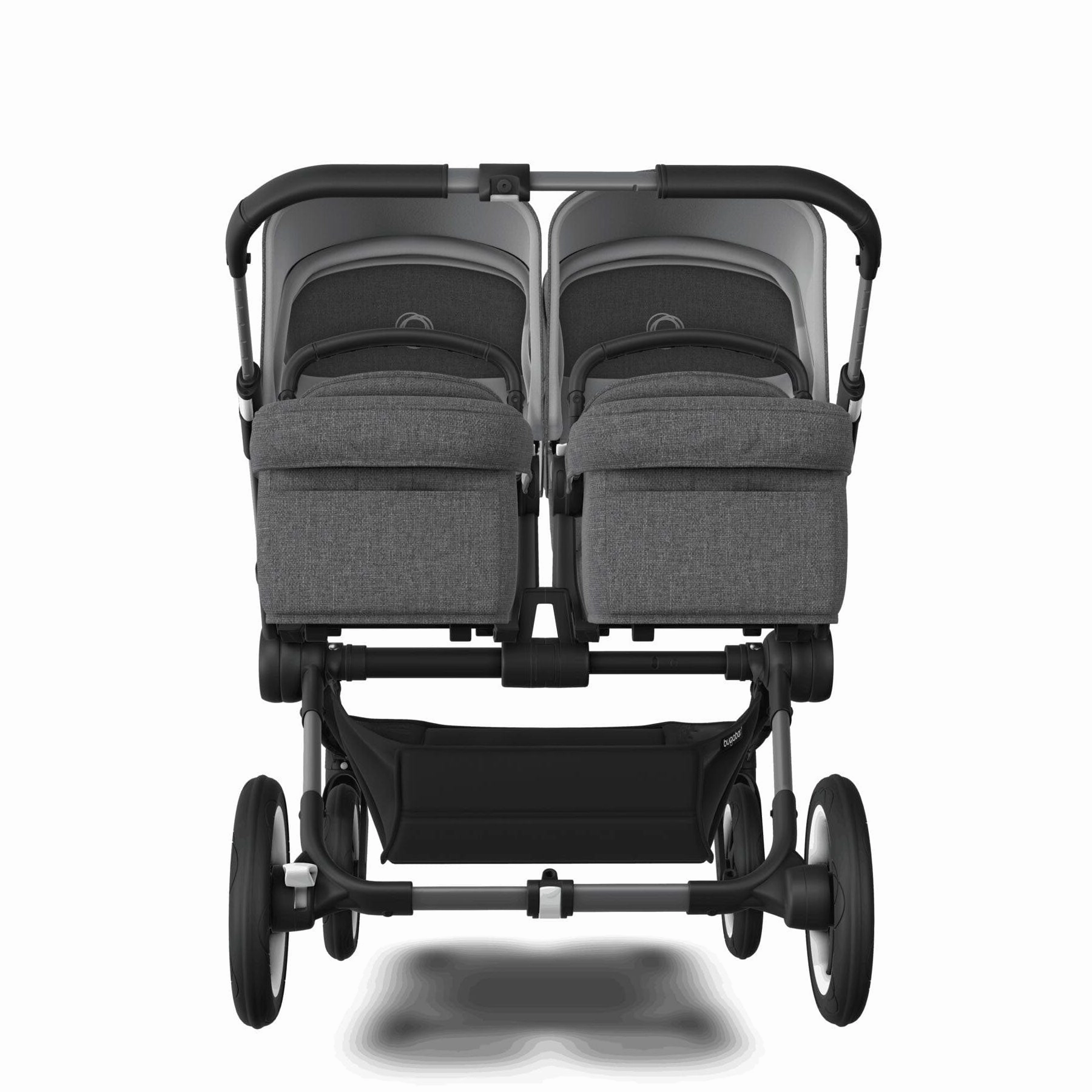 Bugaboo Donkey 5 Twin Complete Pushchair - Black/Grey Mlange