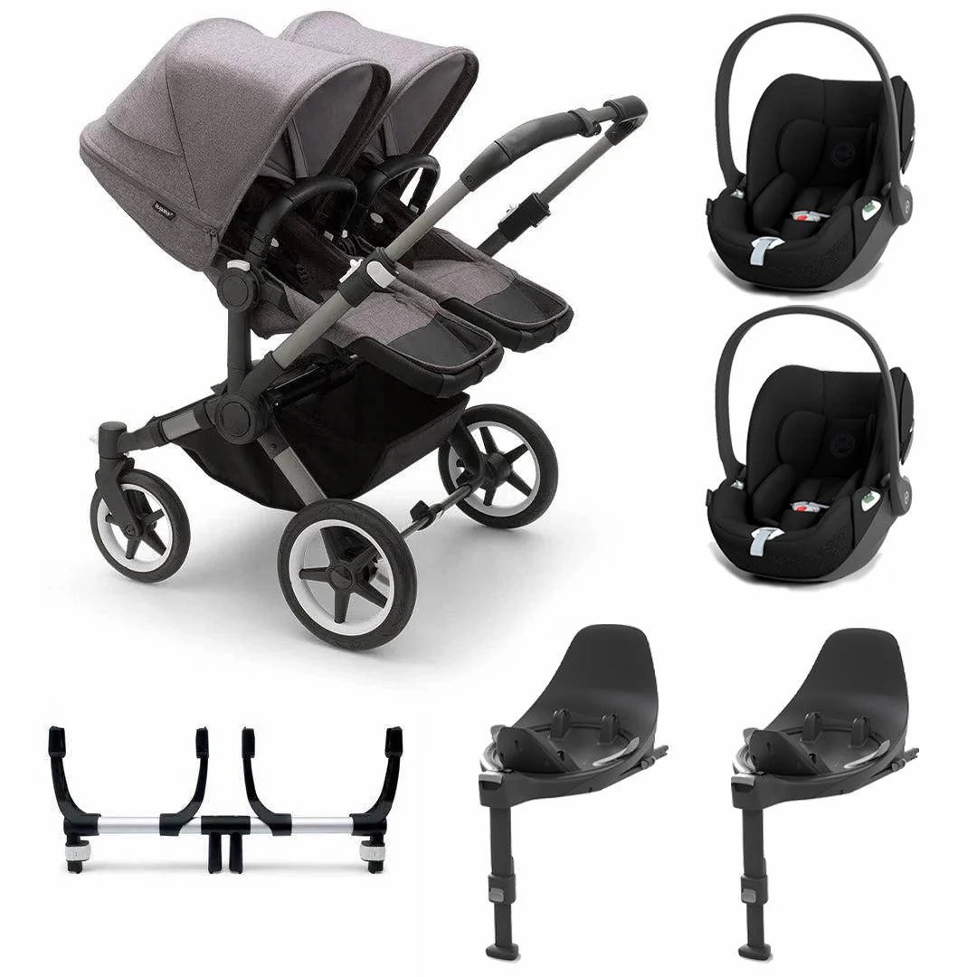 Bugaboo, Donkey 5 Twin Complete Travel Bundle w/ Cloud T